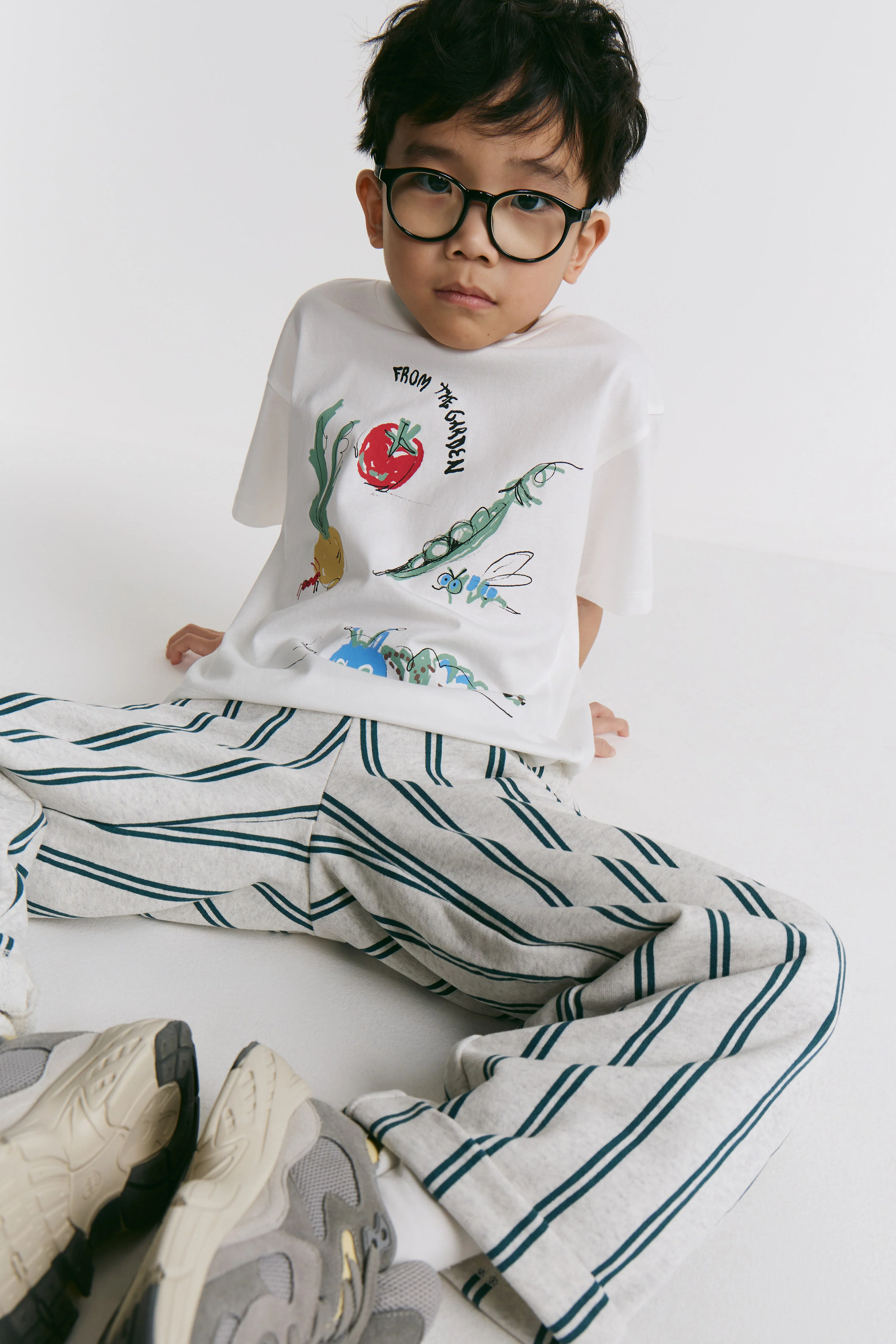 COTTON PRINT-MOTIF T-SHIRT
