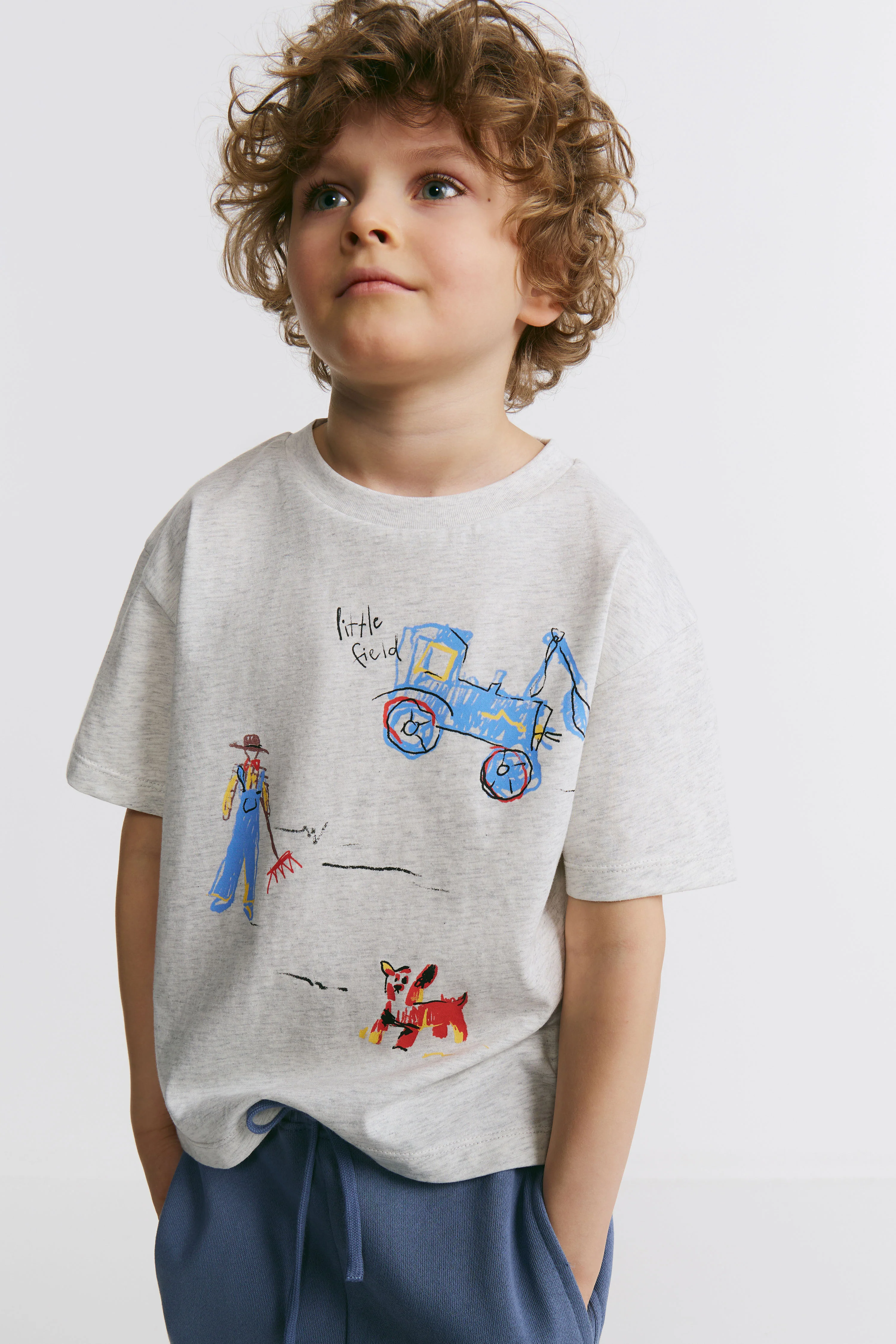 COTTON PRINT-MOTIF T-SHIRT