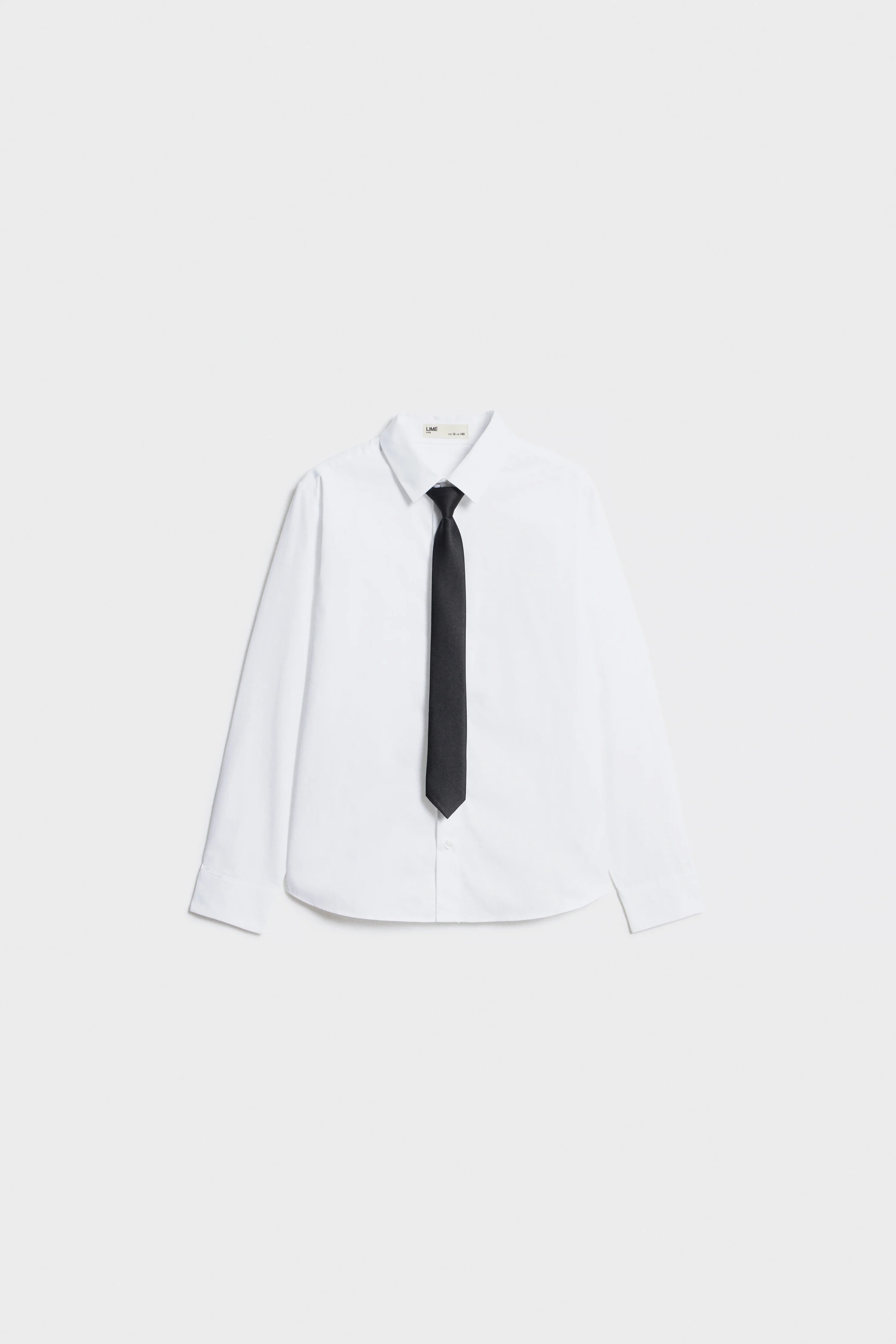 TIE-DETAIL COTTON SHIRT