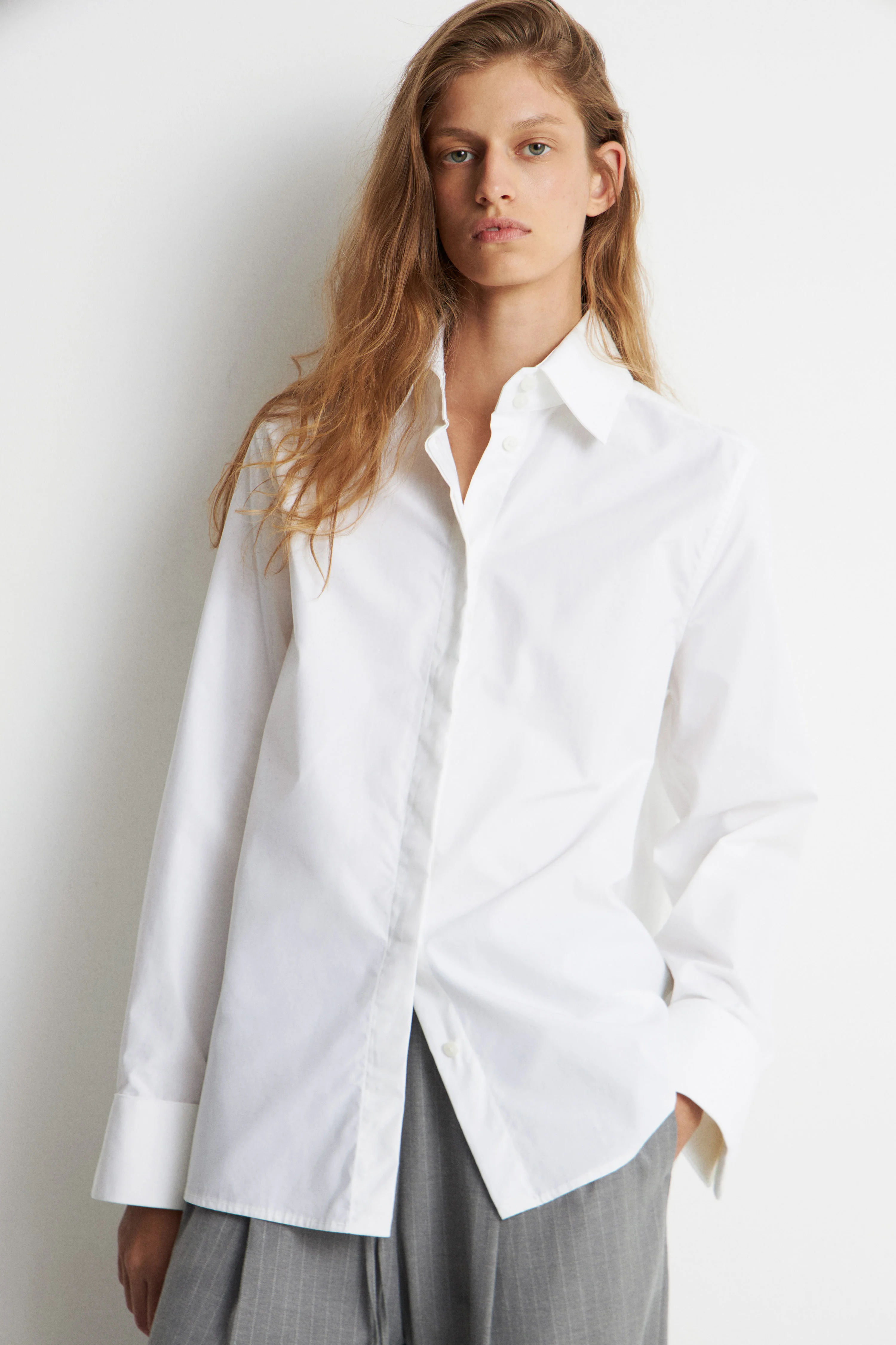 COTTON SHIRT WITH CUFFLINKS