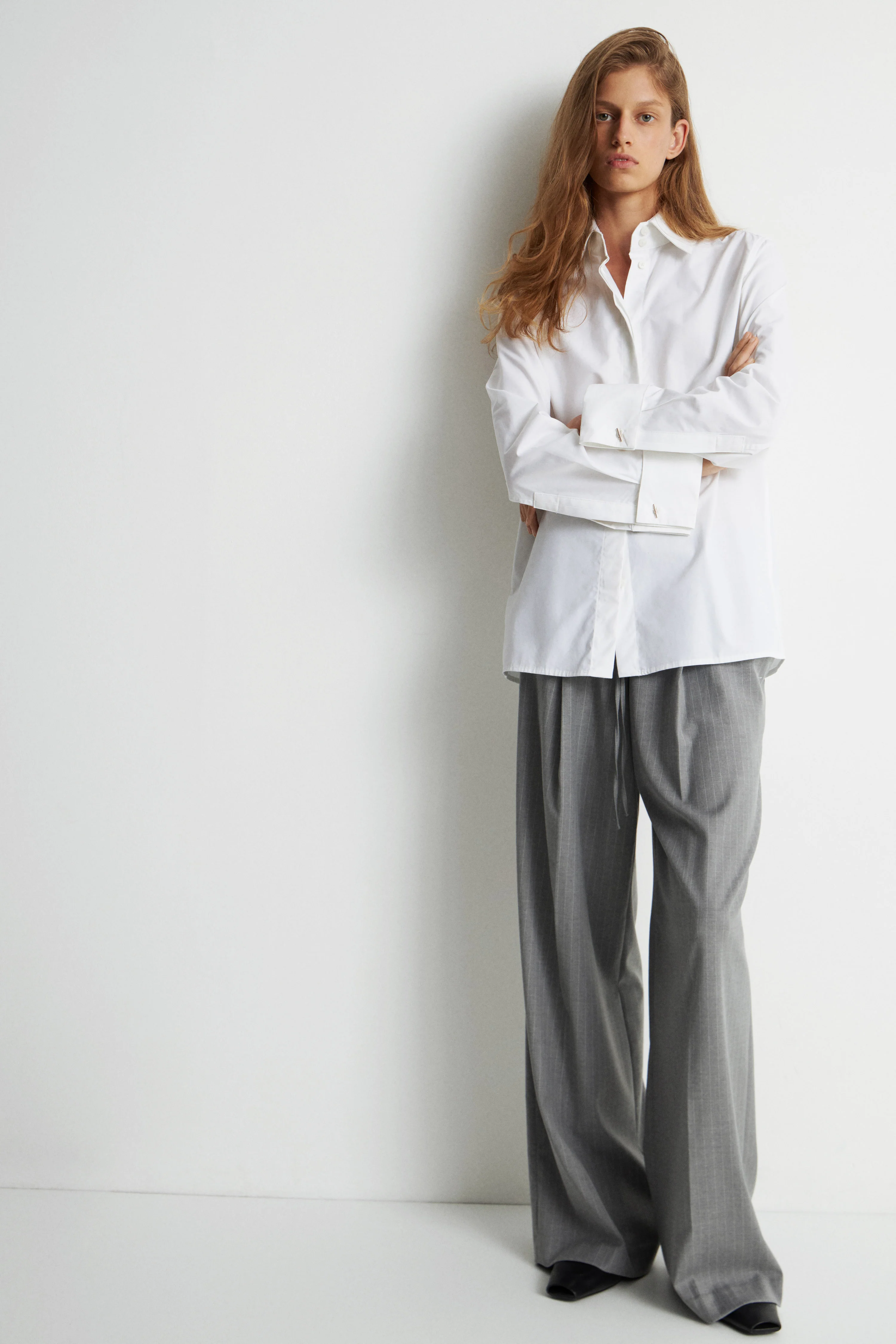 COTTON SHIRT WITH CUFFLINKS - Image 2