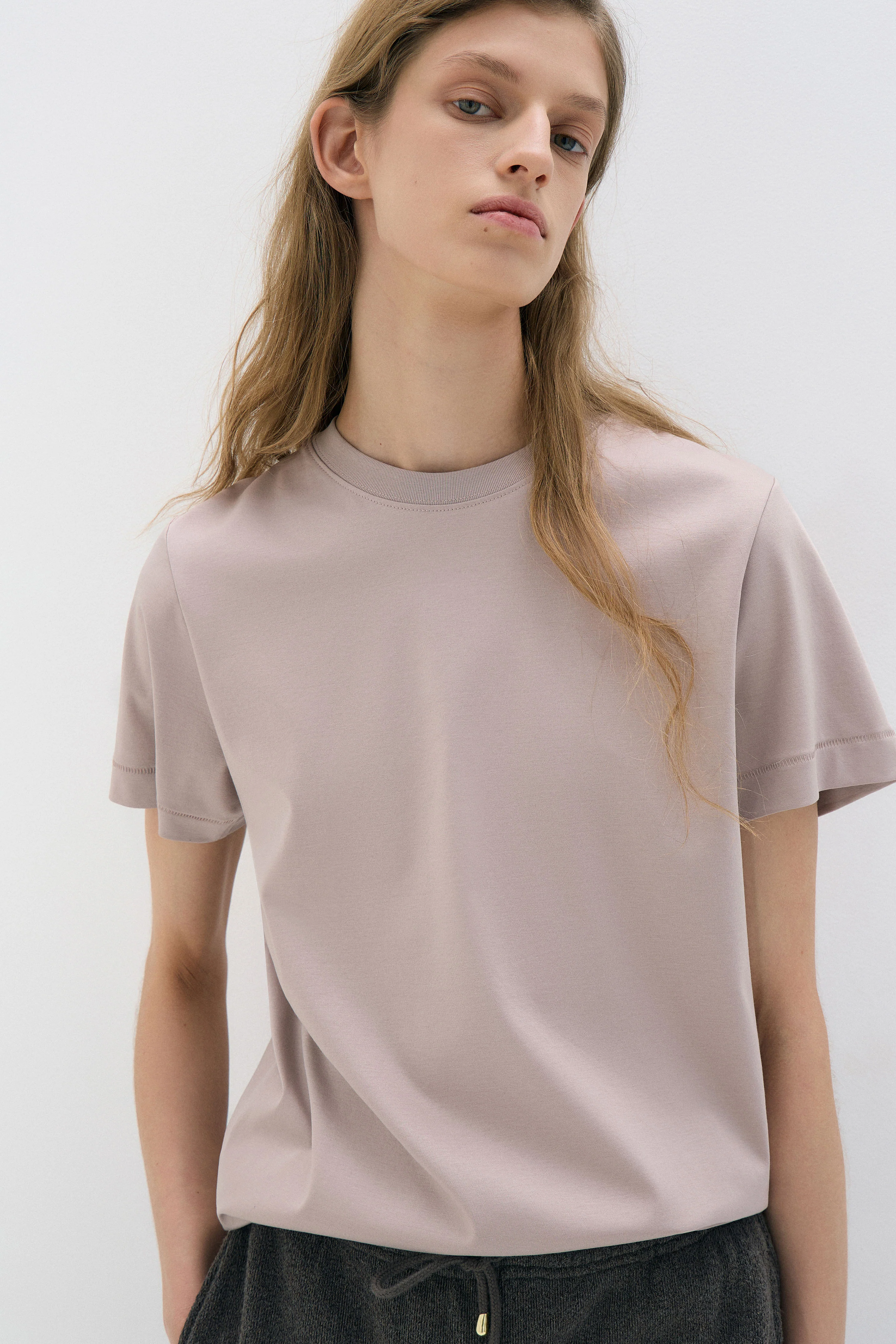 COTTON-SILK T-SHIRT