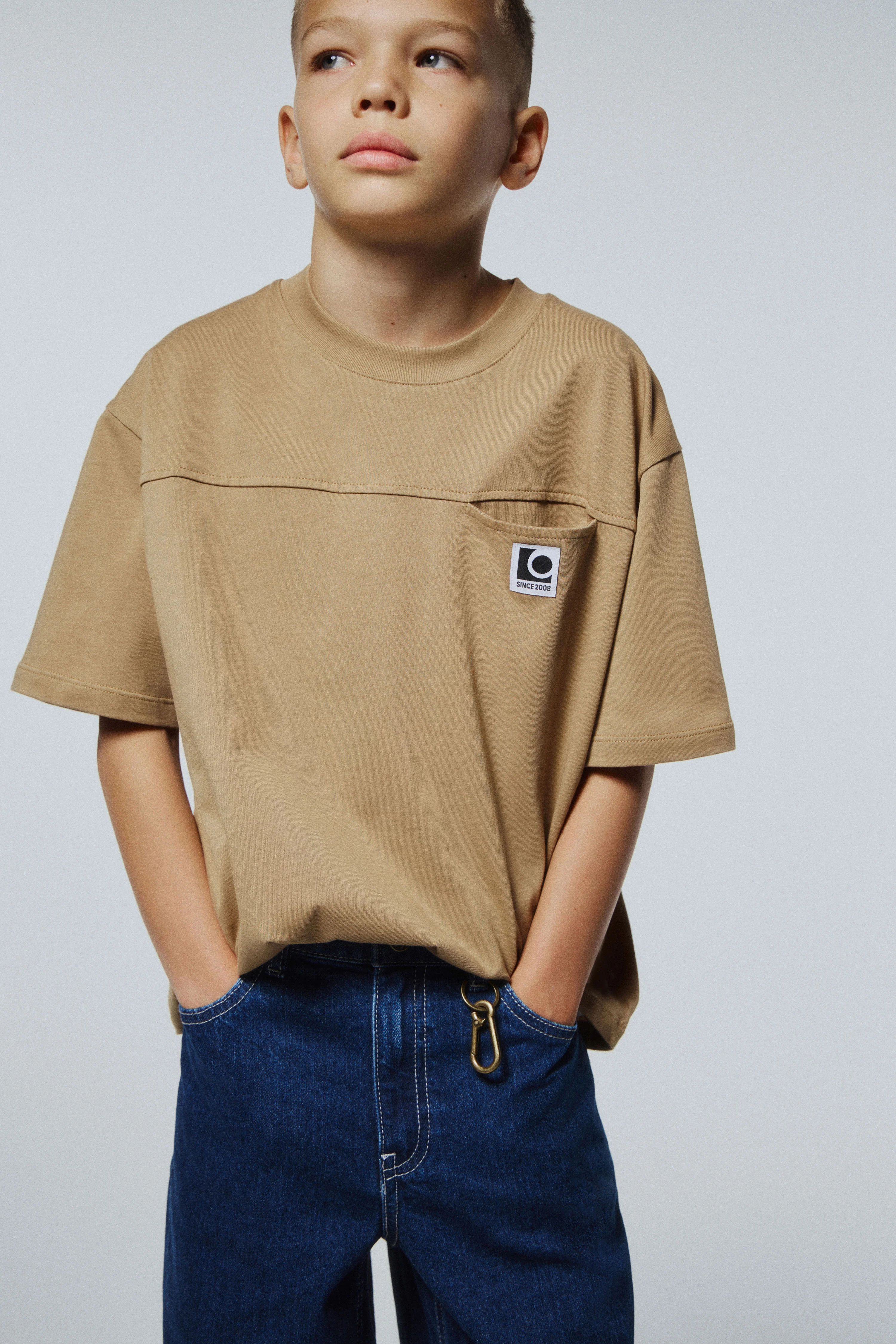 COTTON T-SHIRT WITH POCKET