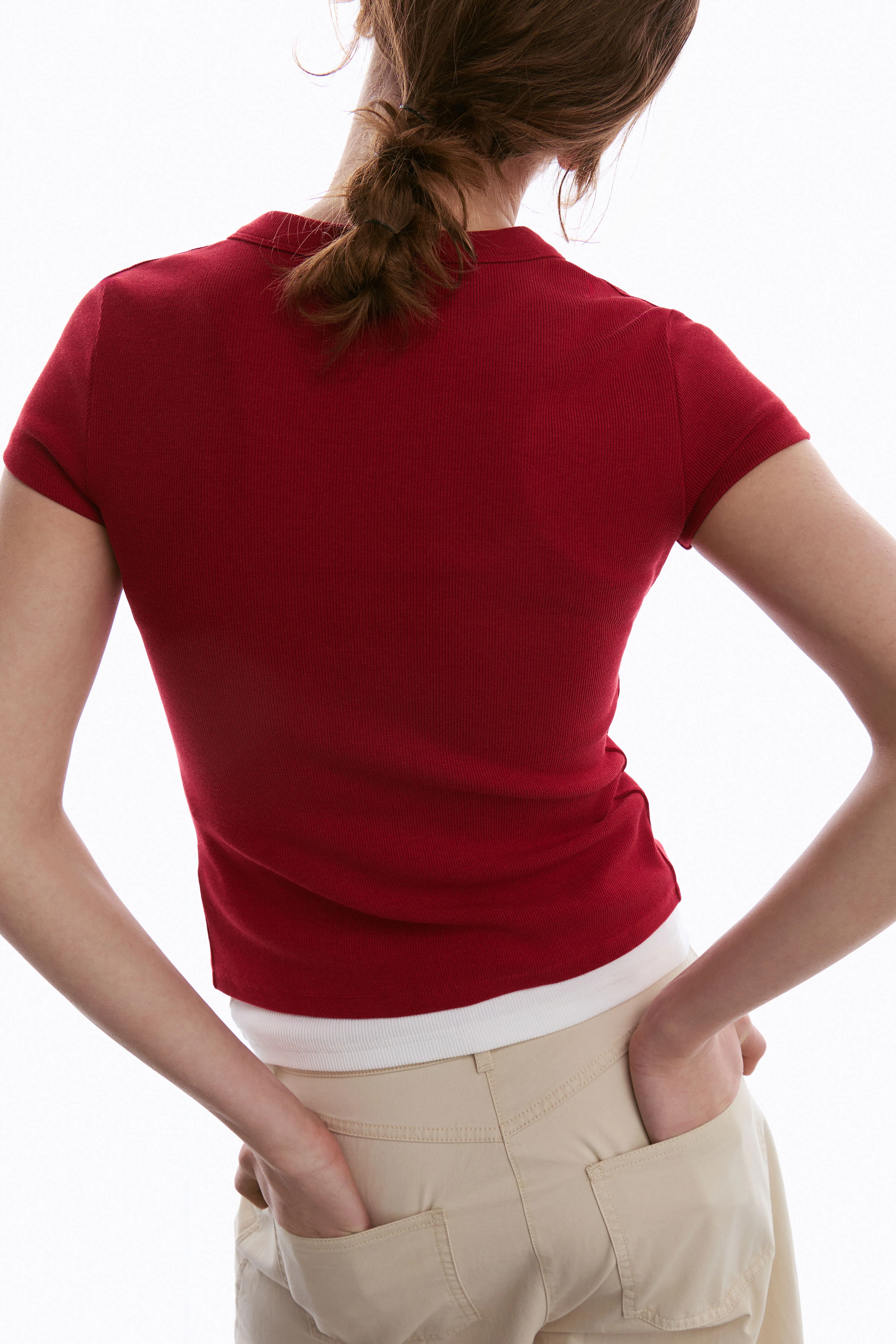 COTTON-VISCOSE T-SHIRT - Image 3