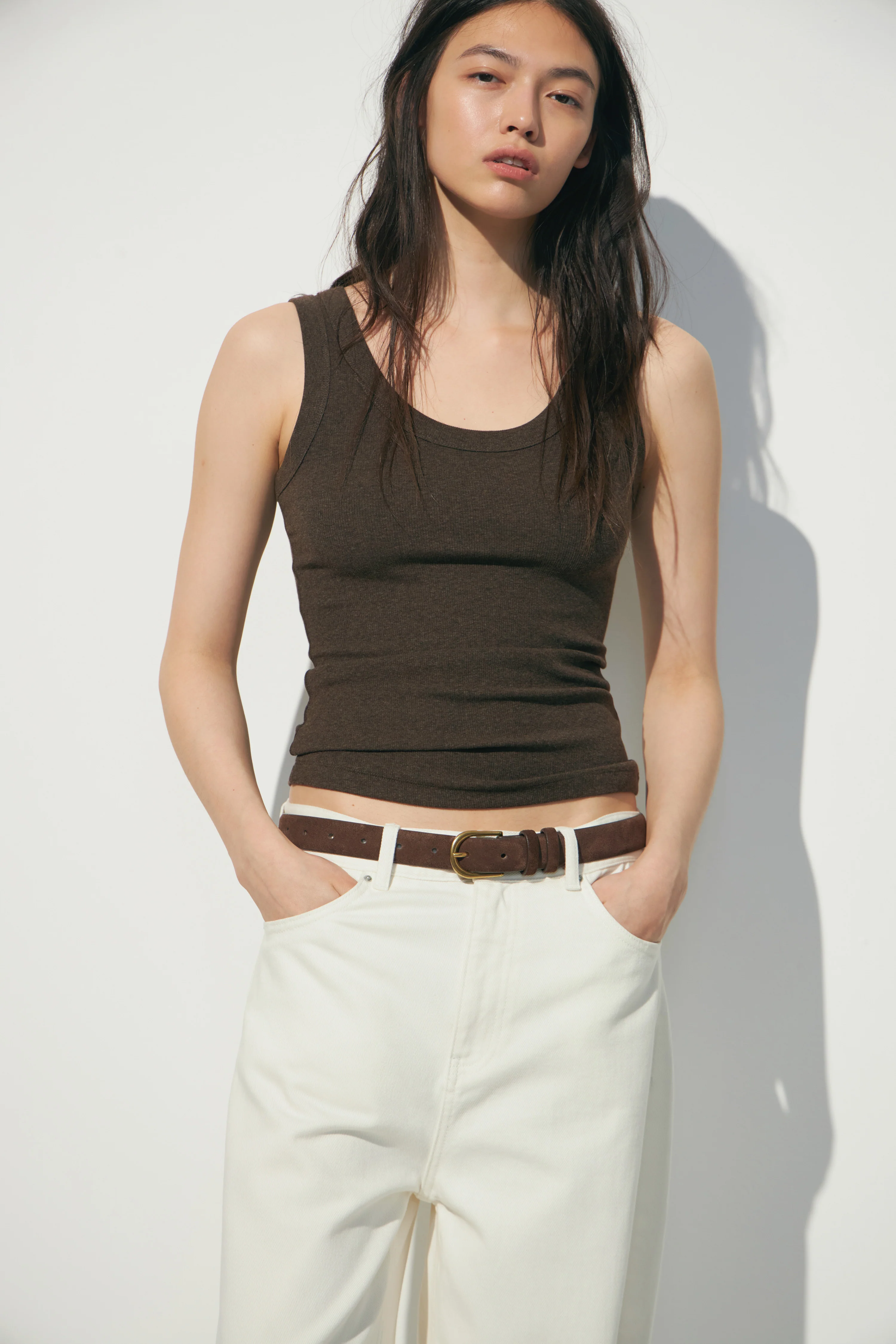 COTTON-VISCOSE TANK TOP - Image 6