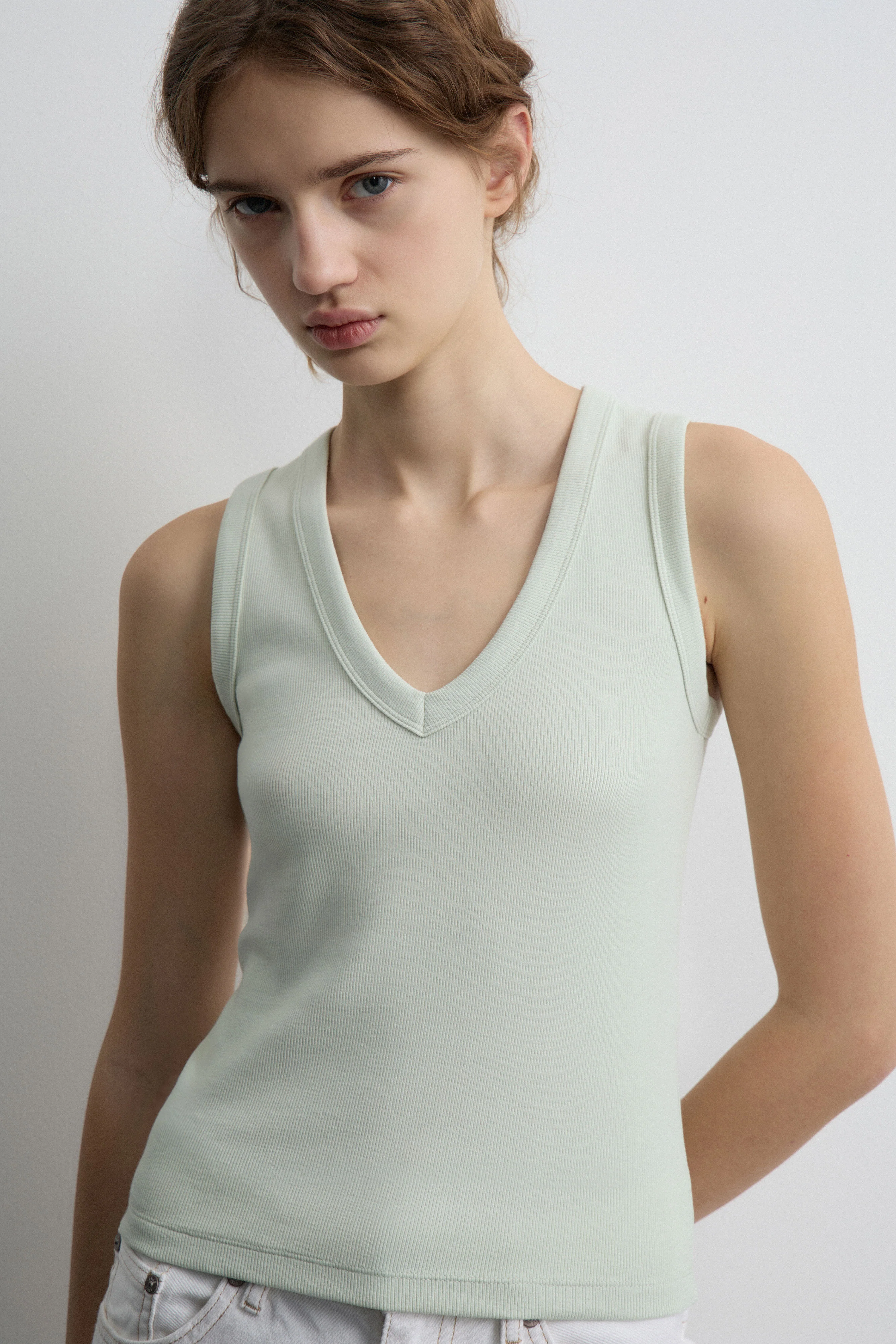 COTTON-VISCOSE TOP
