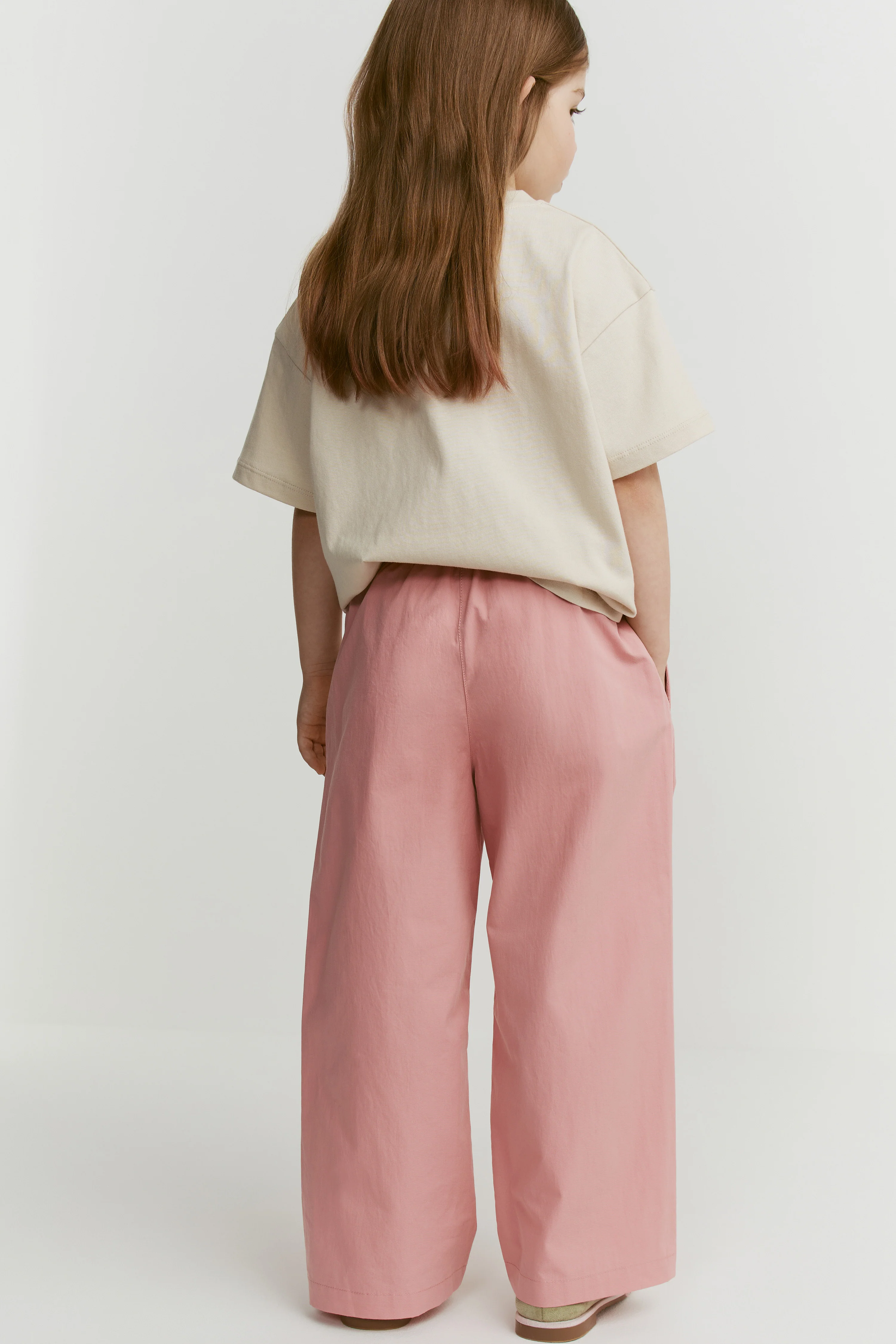 COTTON WIDE LEG TROUSERS - Image 4