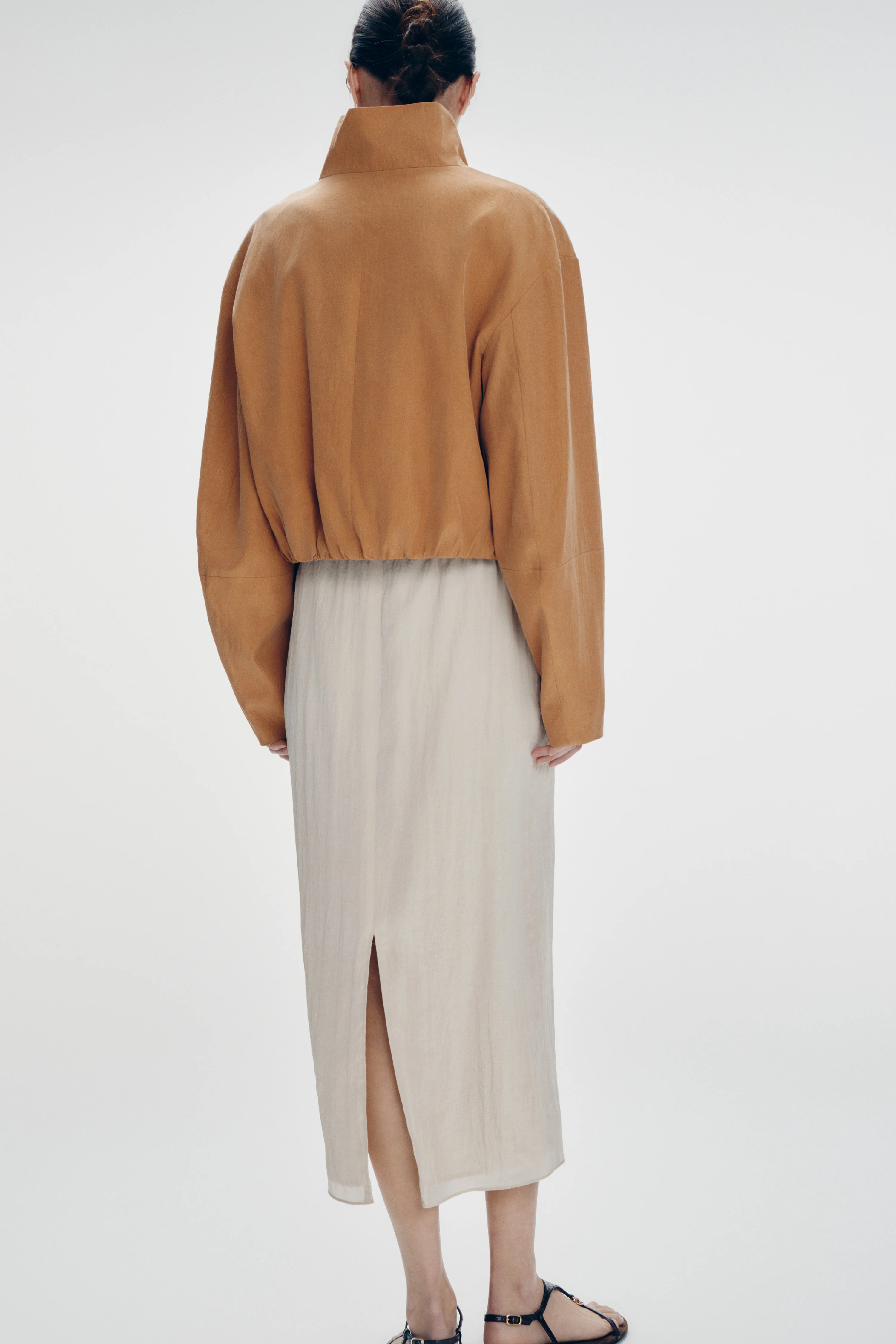 CREASED-EFFECT LYOCELL-BLEND JACKET - Image 5