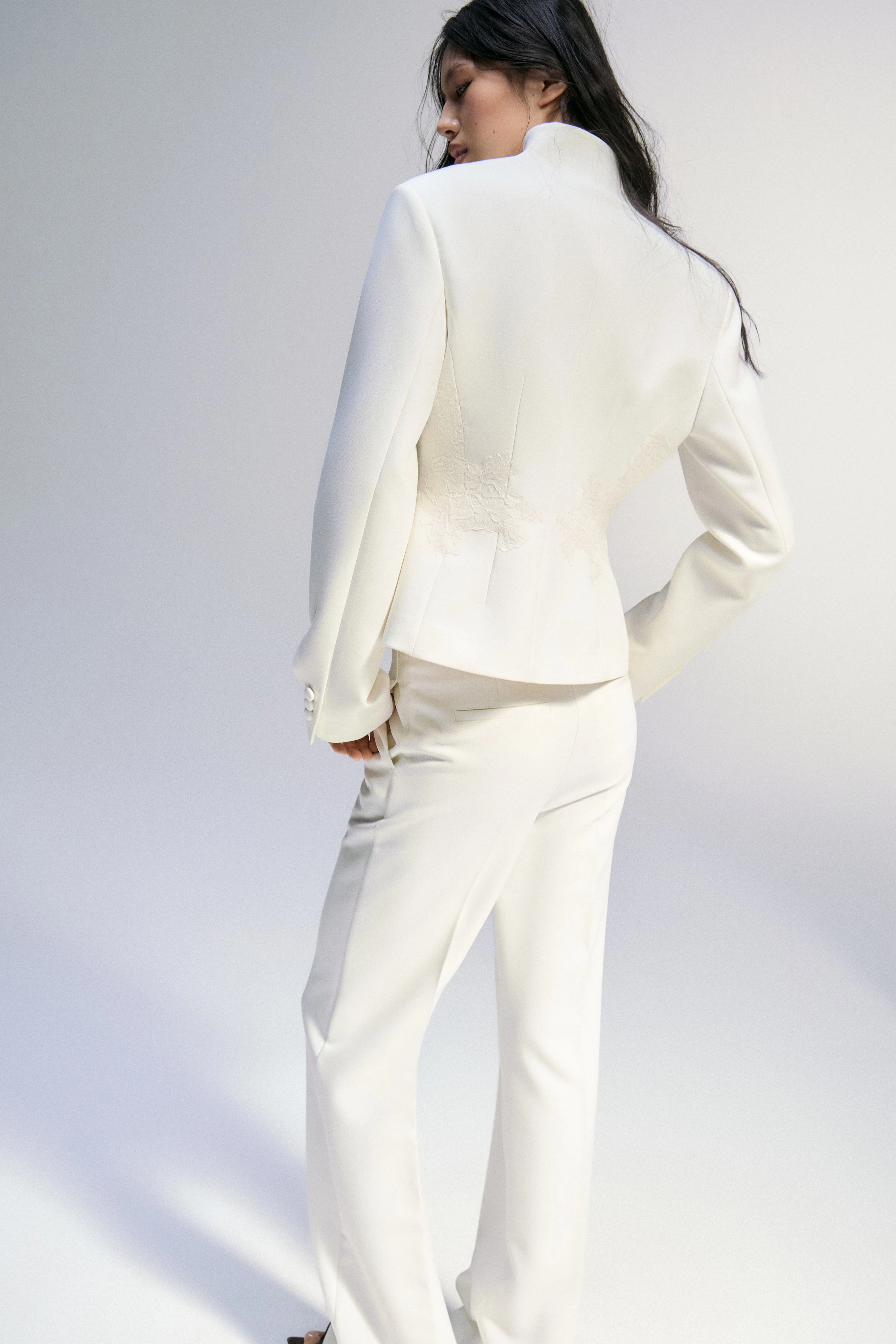 CREASED FLARE TROUSERS - Image 3