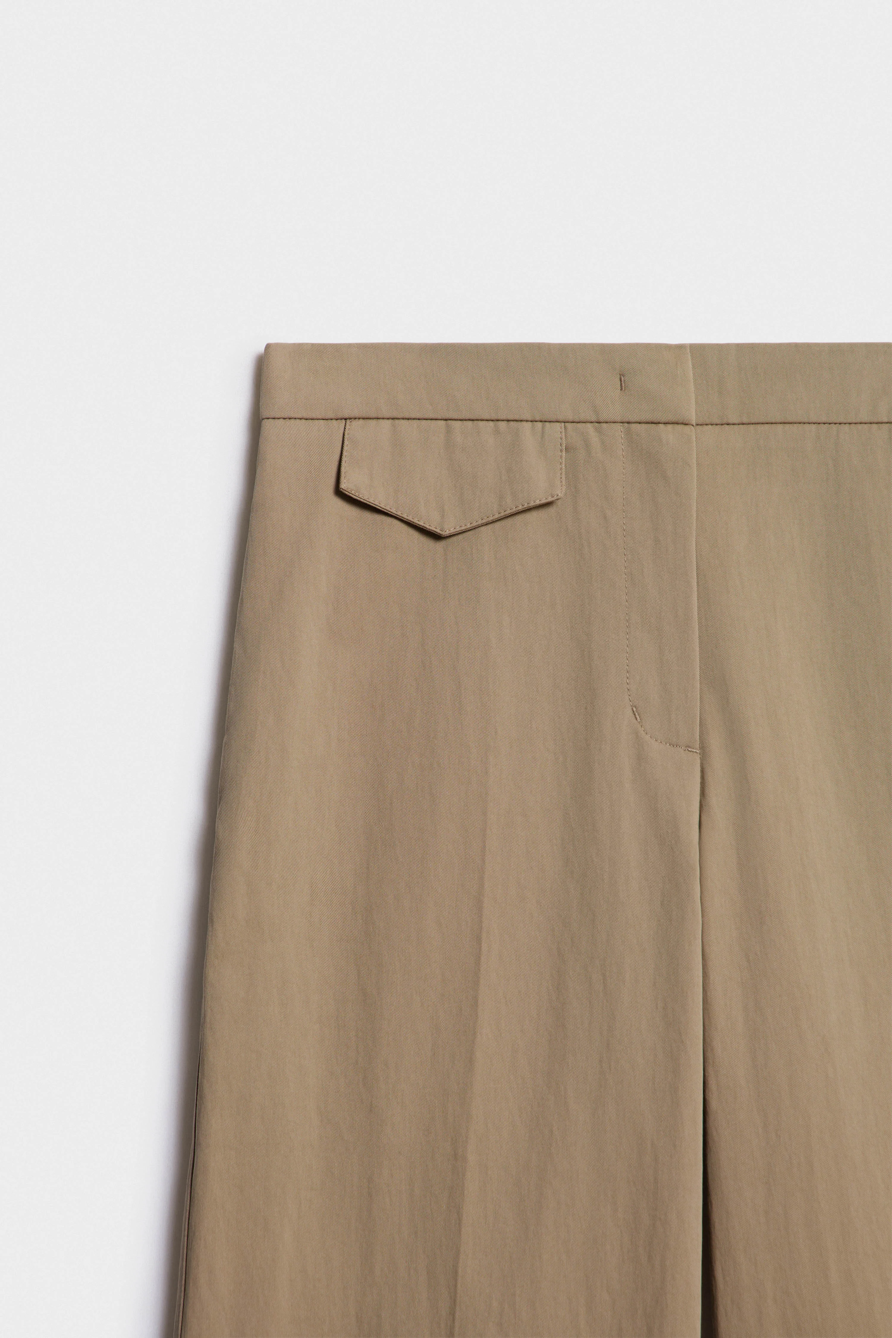 CREASED STRAIGHT FIT COTTON TROUSERS - Image 6