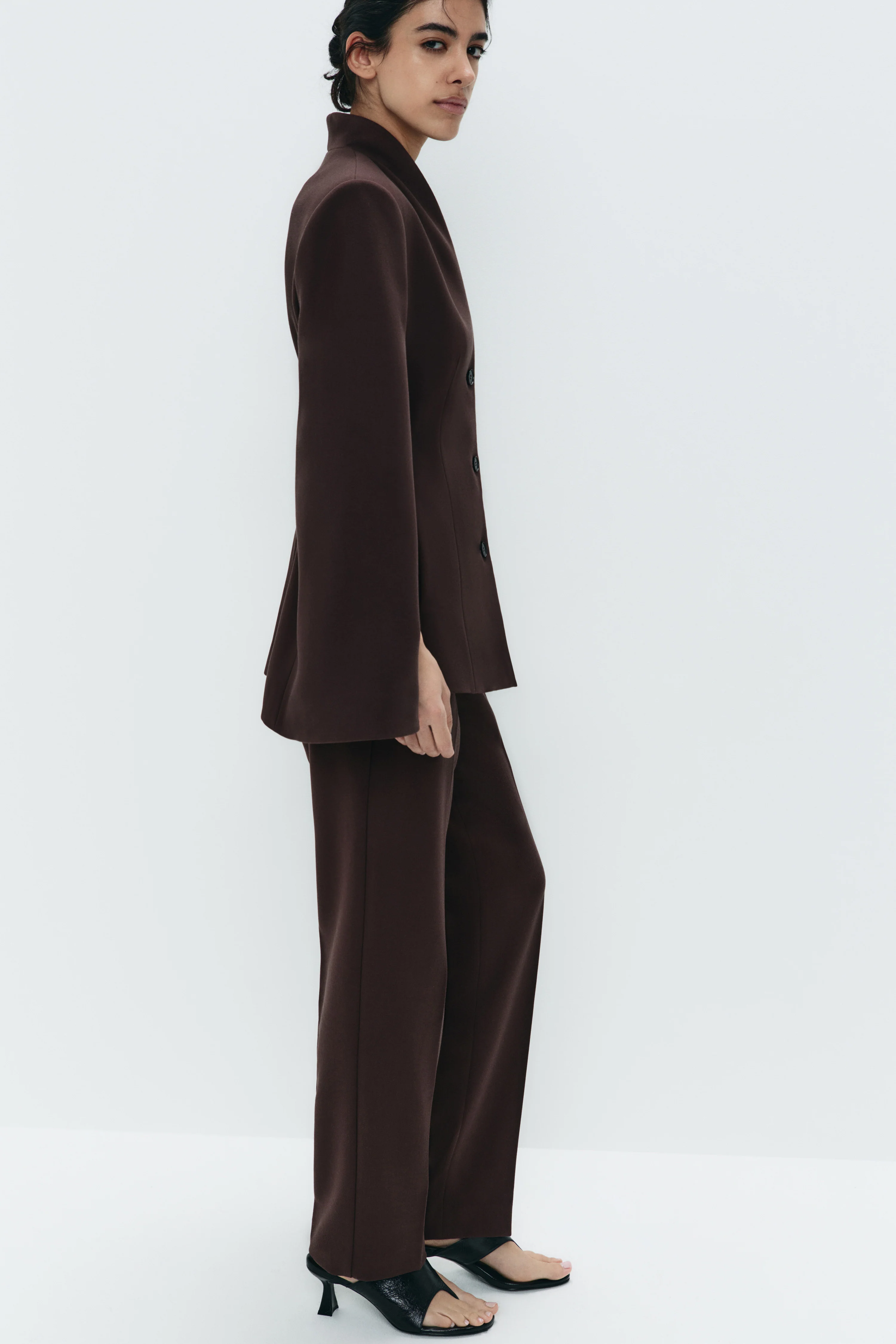CREASED STRAIGHT FIT TROUSERS - Image 3