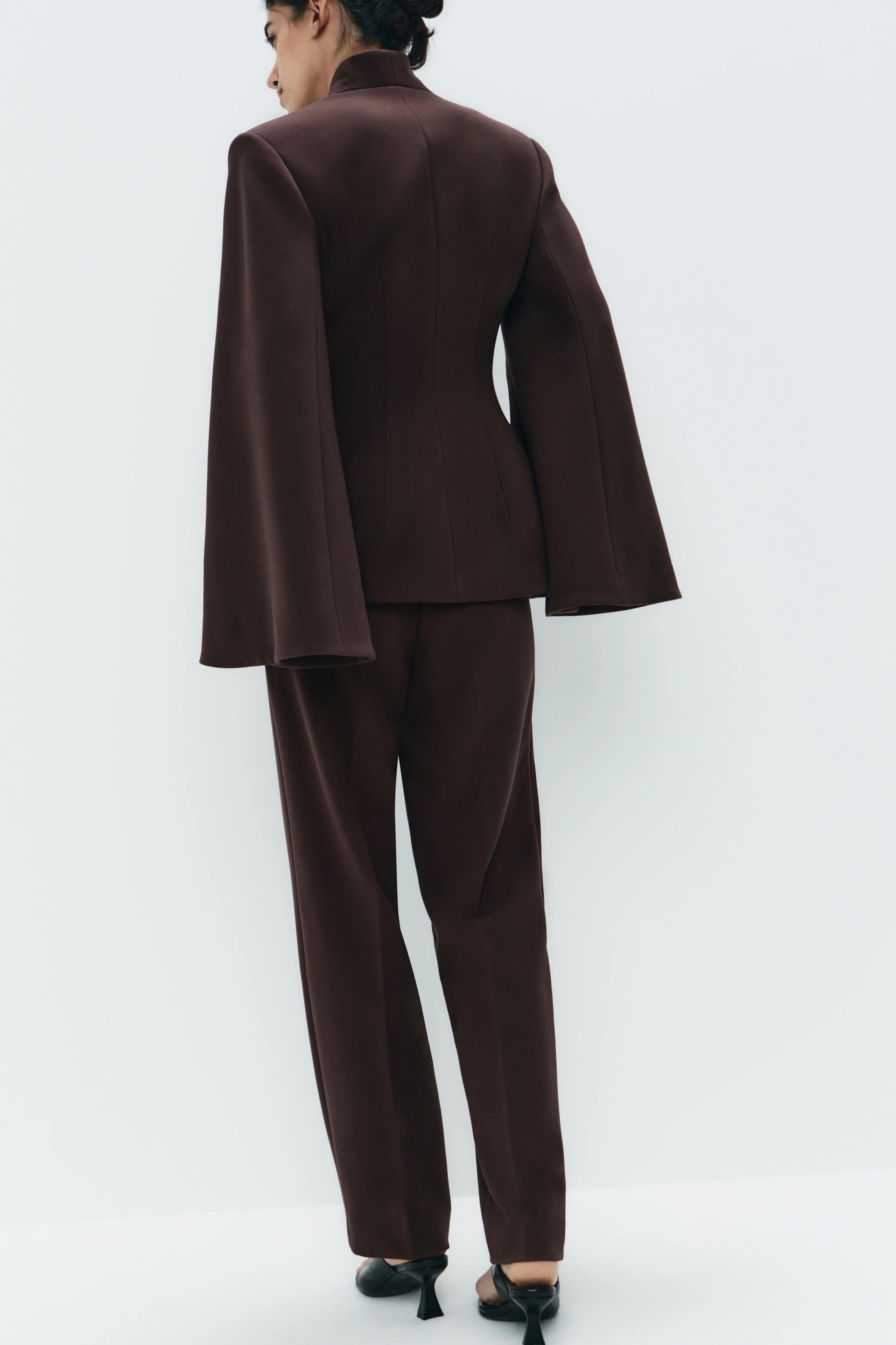 CREASED STRAIGHT FIT TROUSERS - Image 4