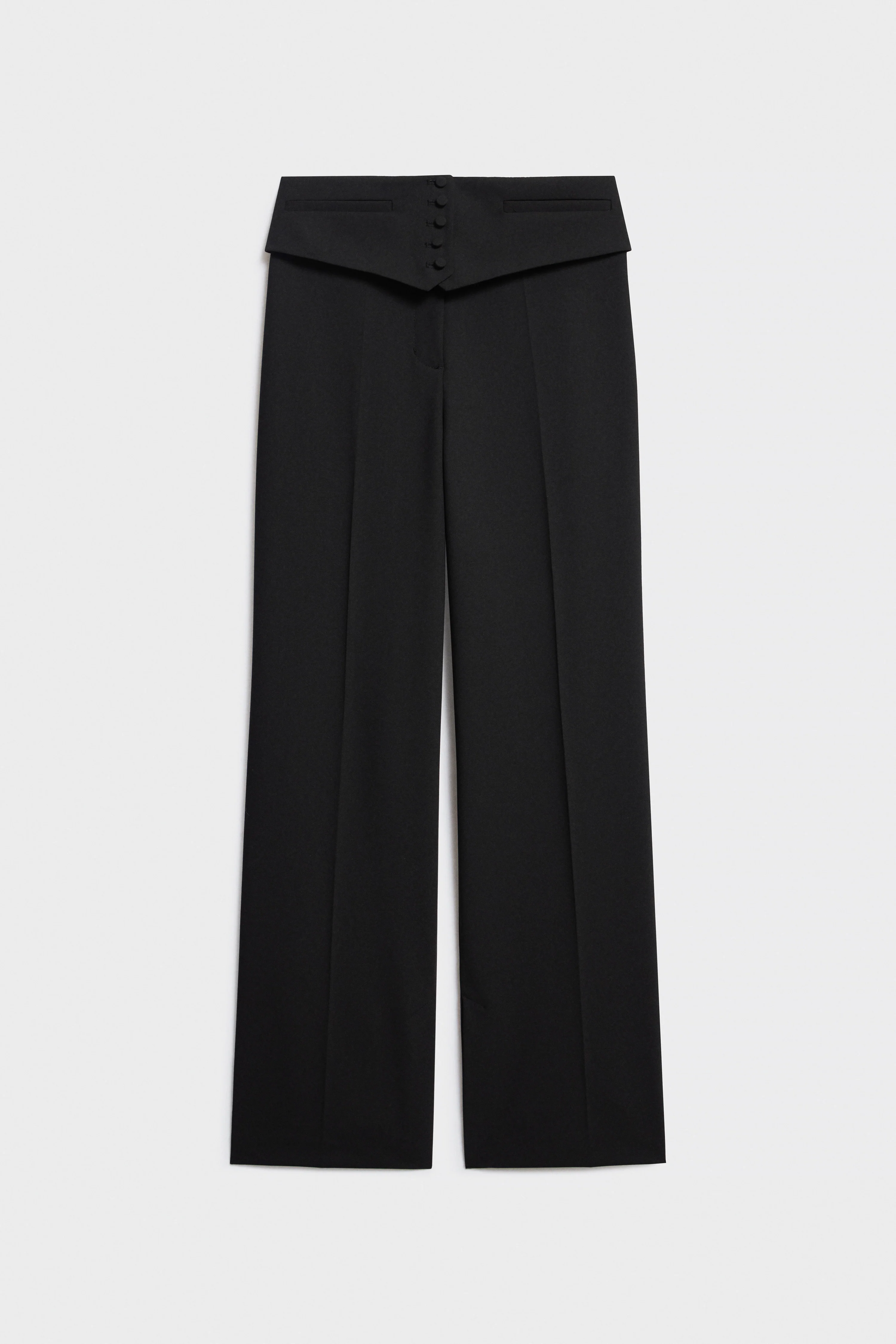 CREASED TROUSERS WITH TUXEDO-LOOK WAISTBAND - Image 6