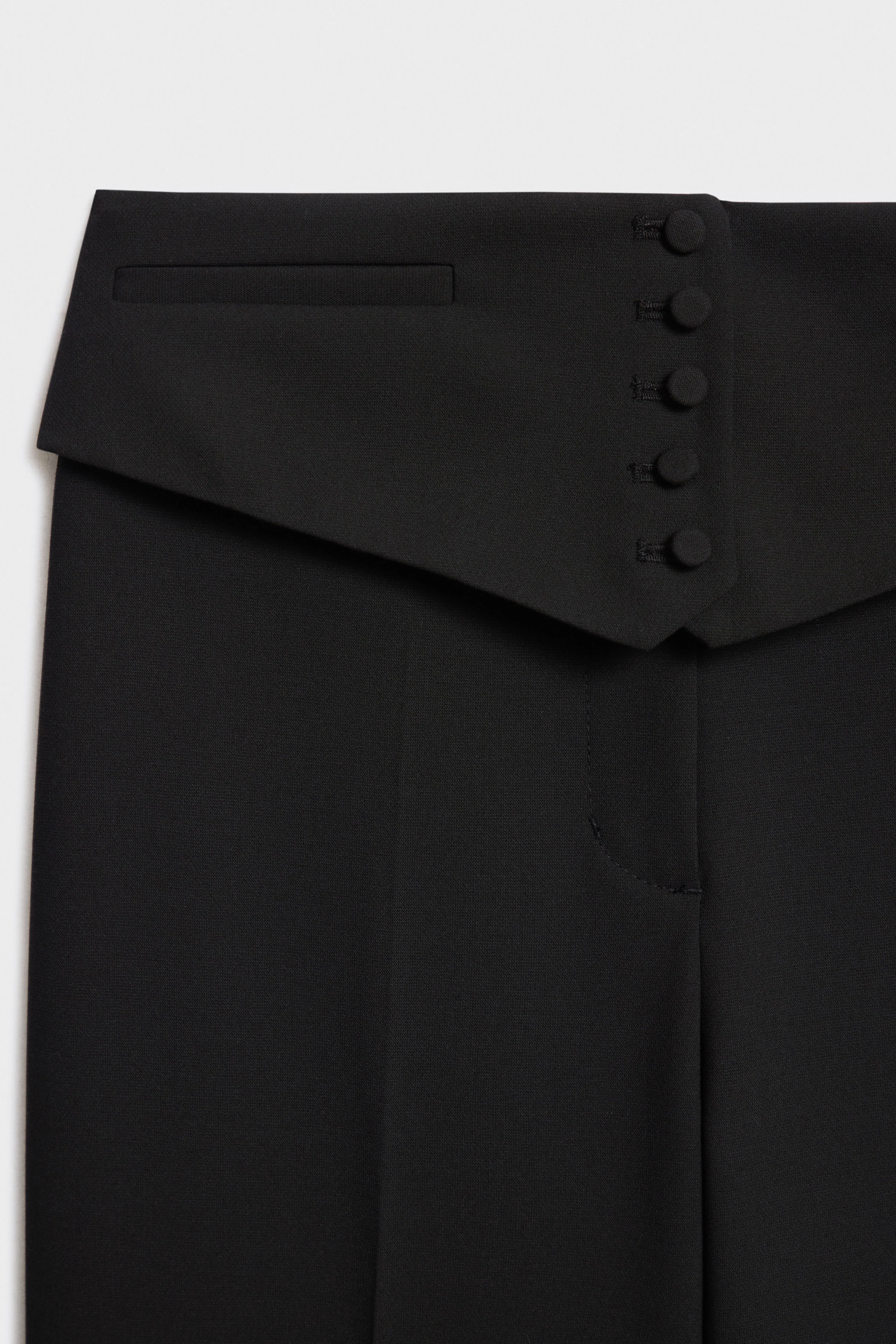CREASED TROUSERS WITH TUXEDO-LOOK WAISTBAND - Image 8
