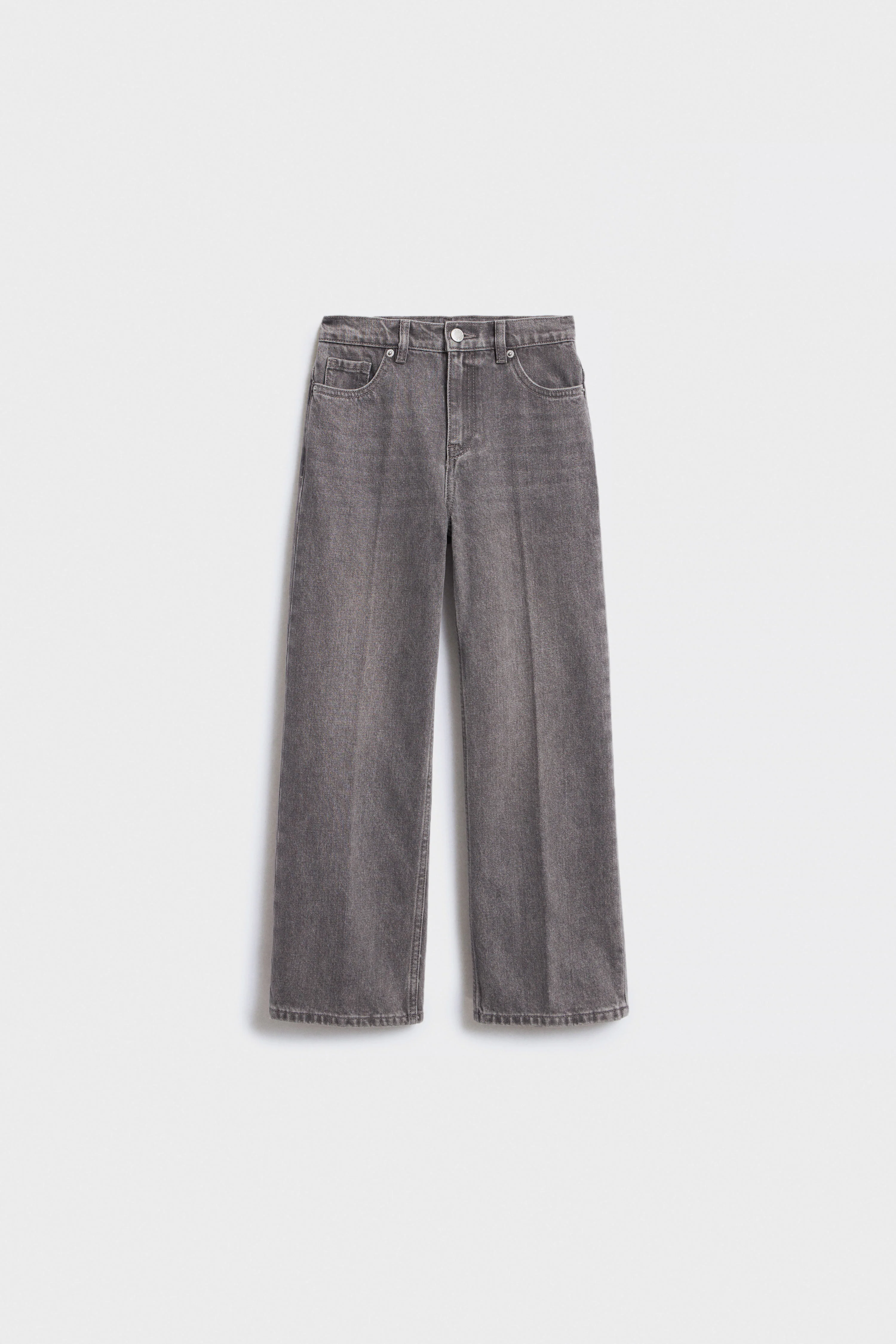 CREASED WIDE-LEG JEANS - Image 5