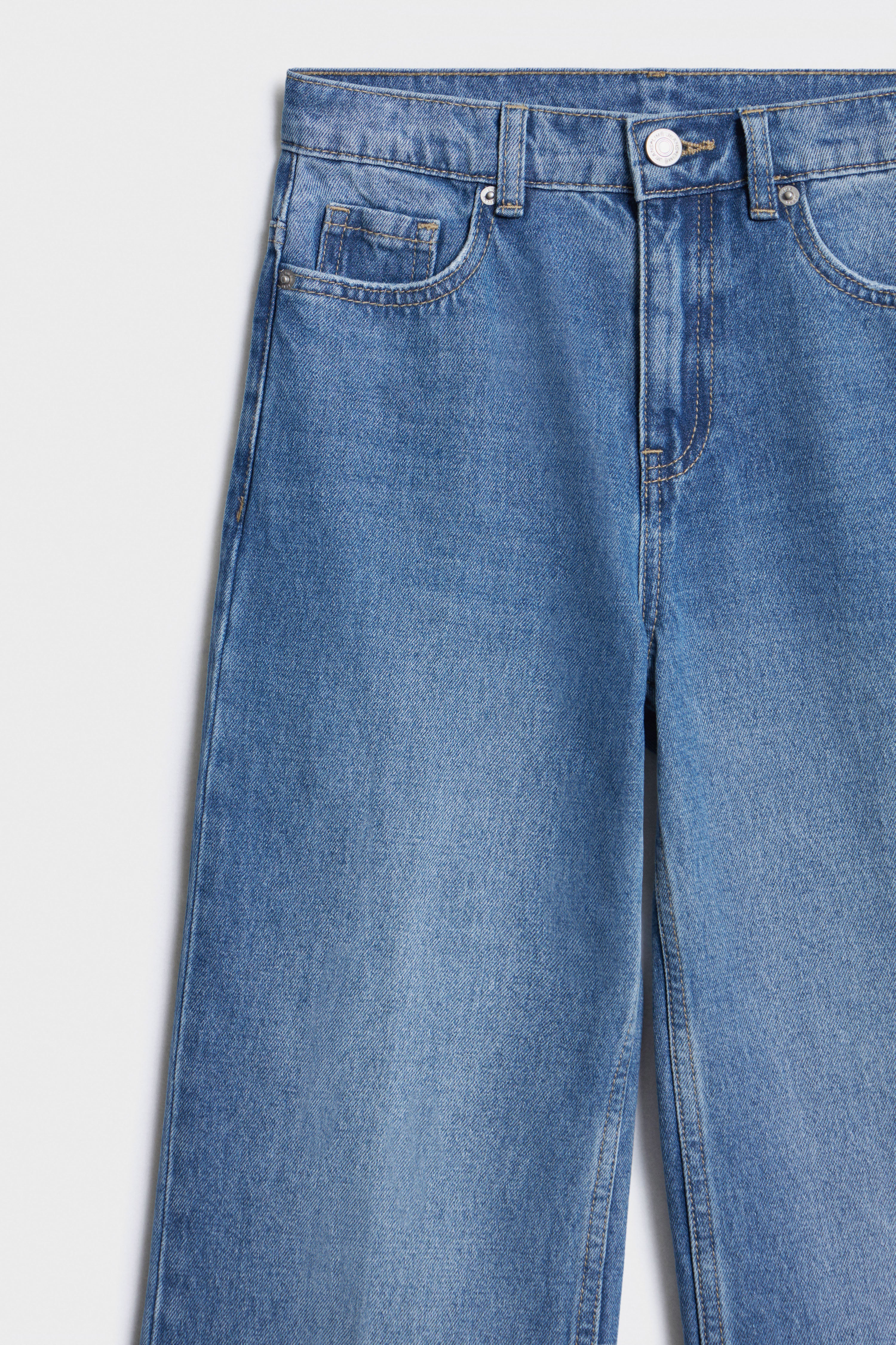 CREASED WIDE-LEG JEANS - Image 6