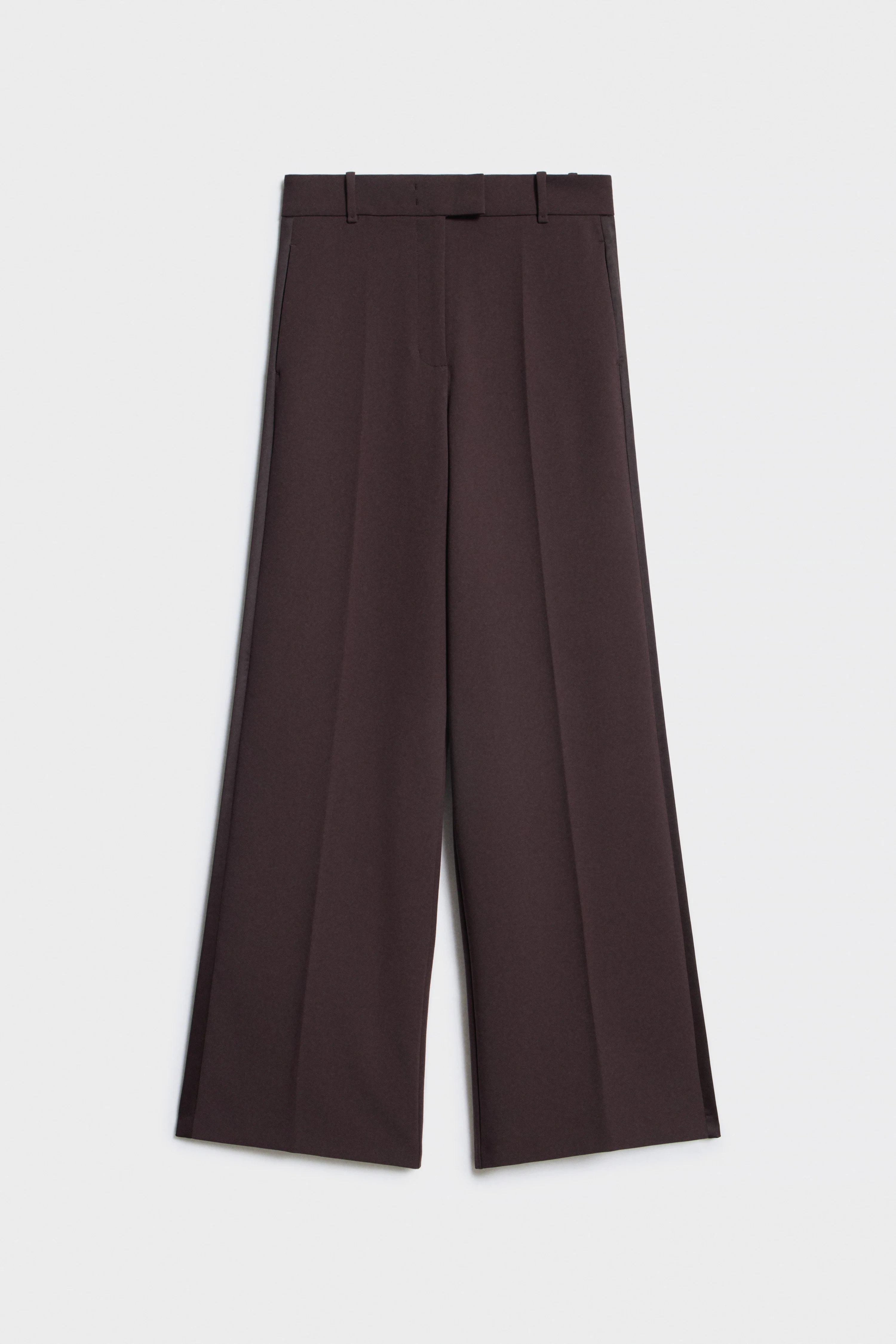 CREASED SATIN-TRIMMED TROUSERS - Image 7