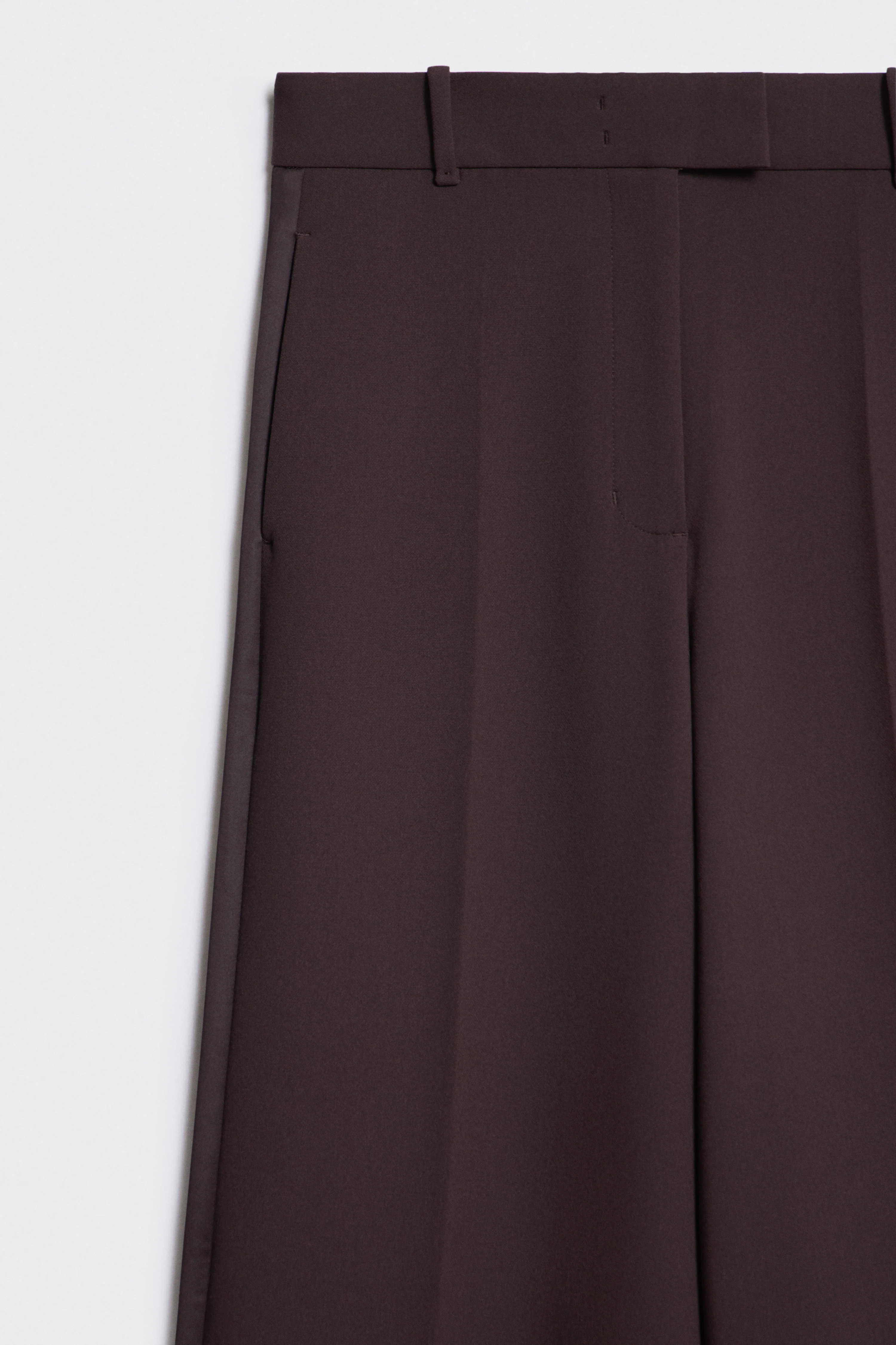 CREASED SATIN-TRIMMED TROUSERS - Image 9