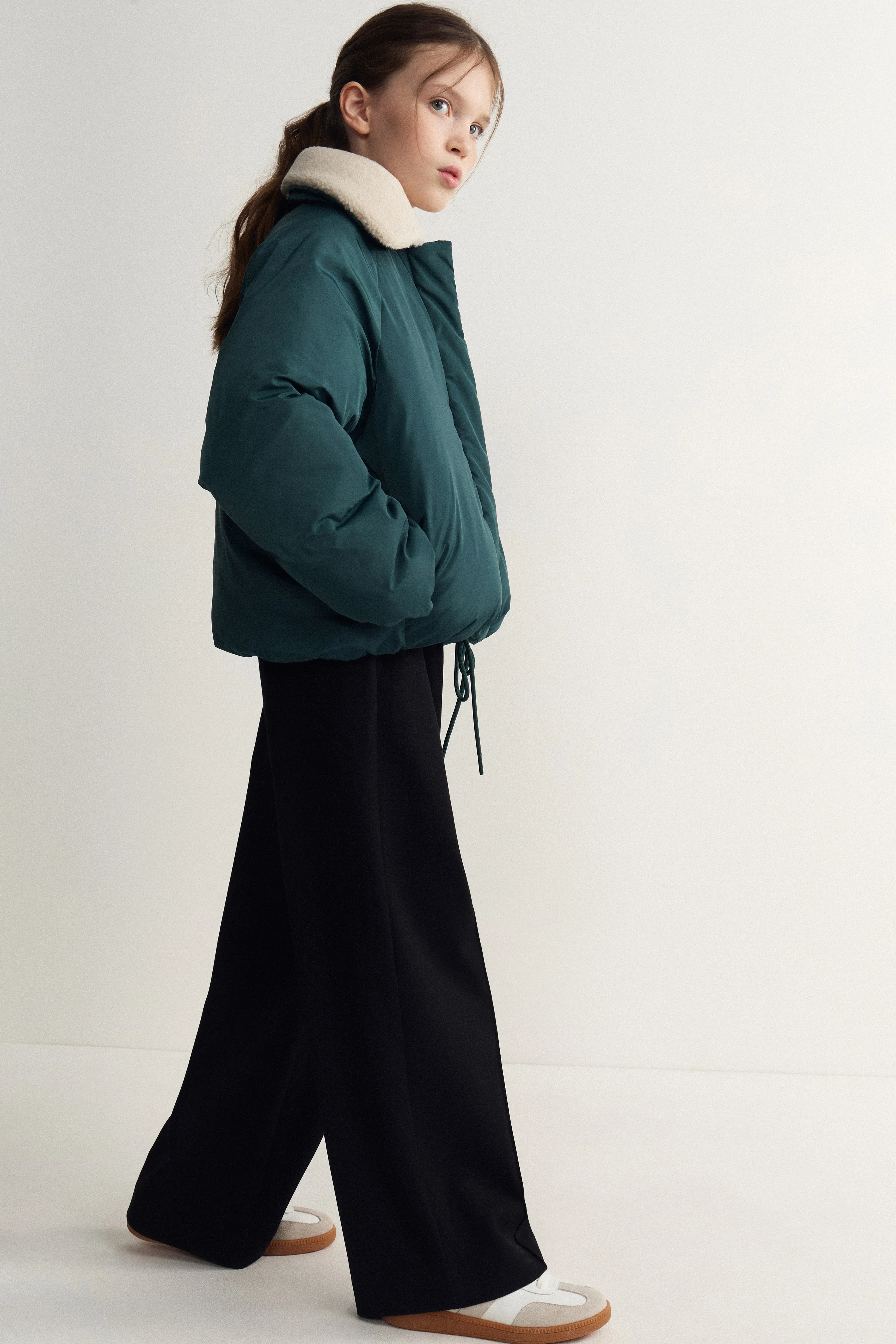 CREASED WIDE-LEG TROUSERS - Image 3