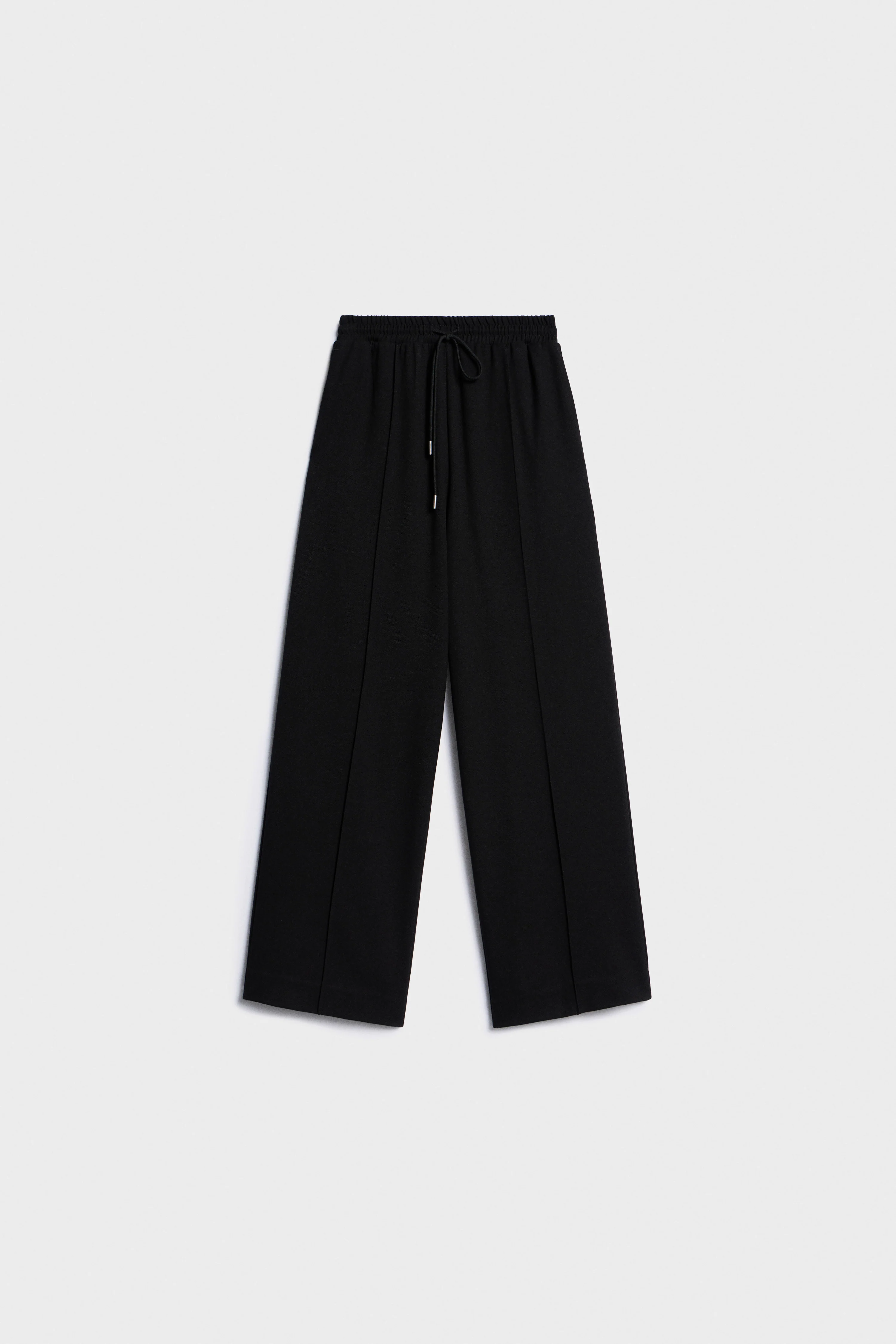 CREASED WIDE-LEG TROUSERS - Image 4