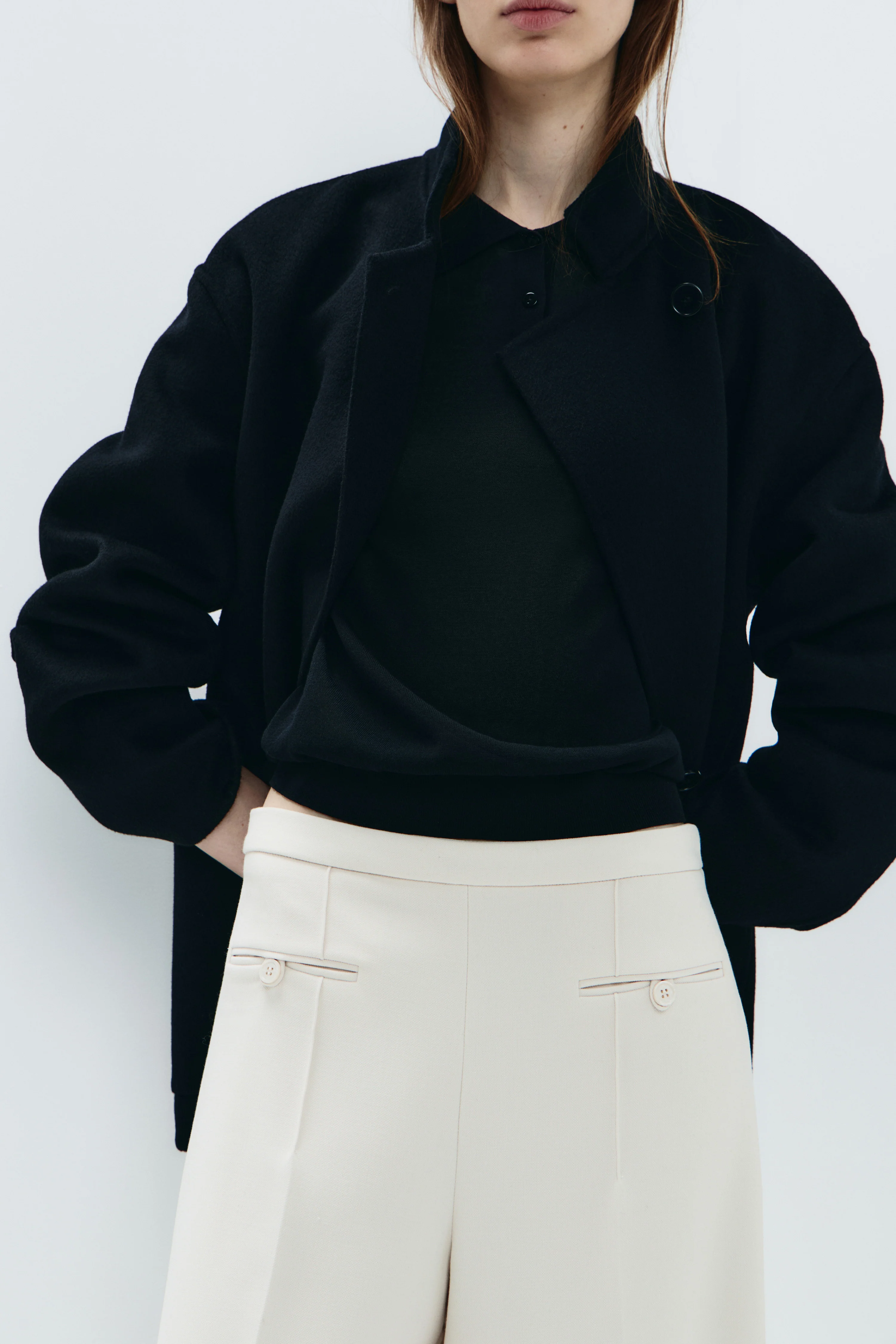 CREASED WIDE TROUSERS - Image 2