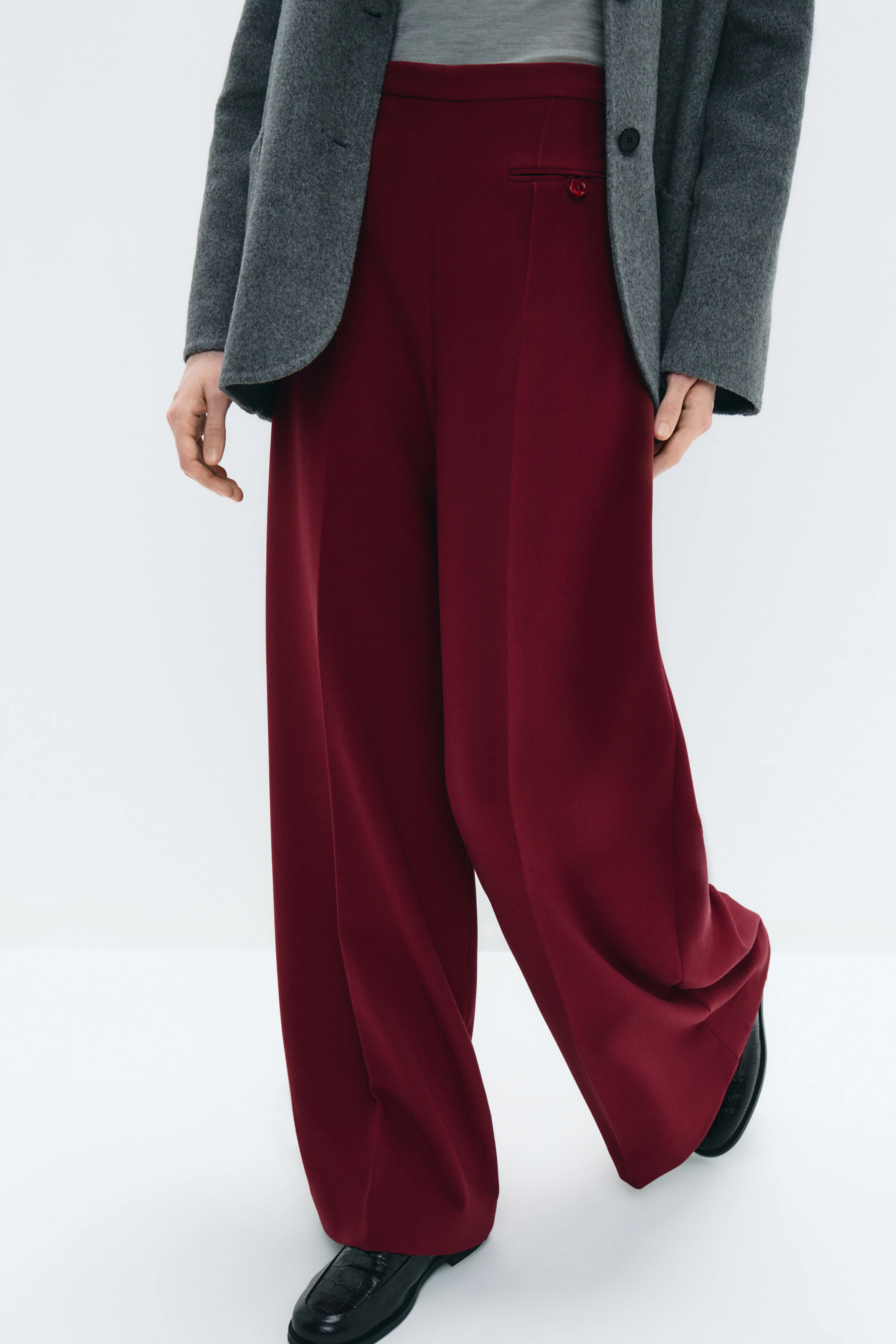 CREASED WIDE TROUSERS - Image 3