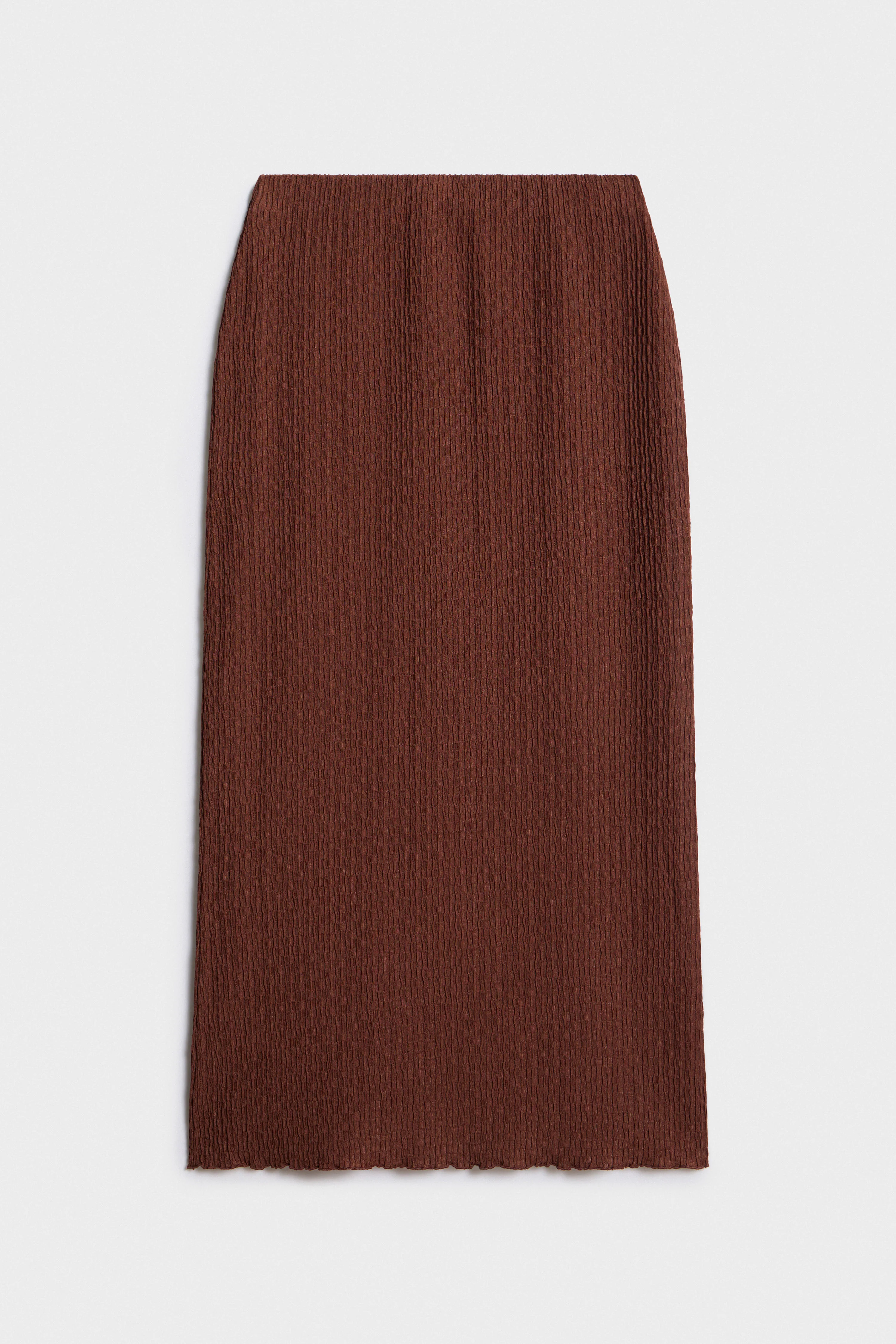 CRINKLED MIDI SKIRT - Image 4