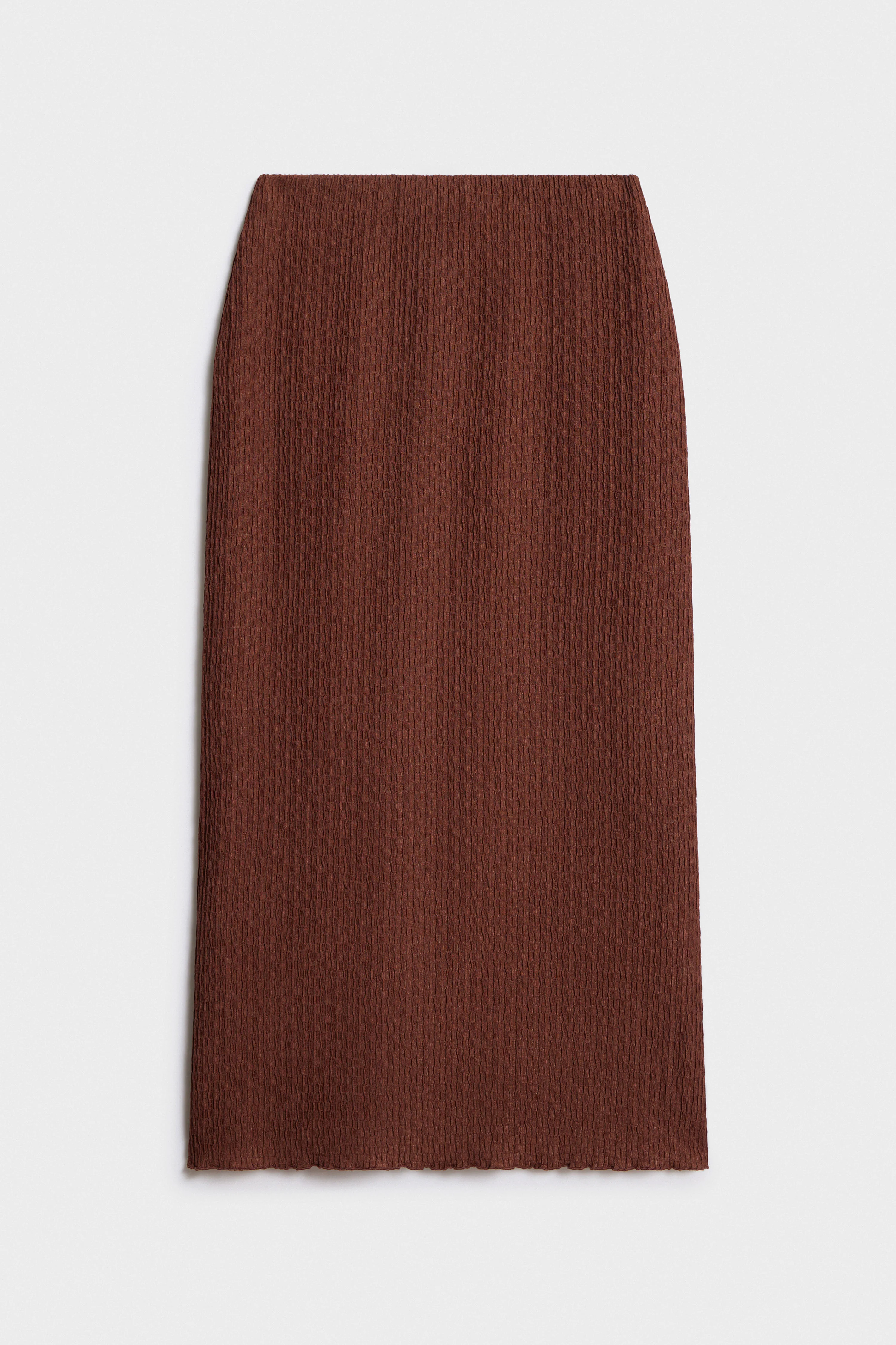 CRINKLED MIDI SKIRT - Image 5