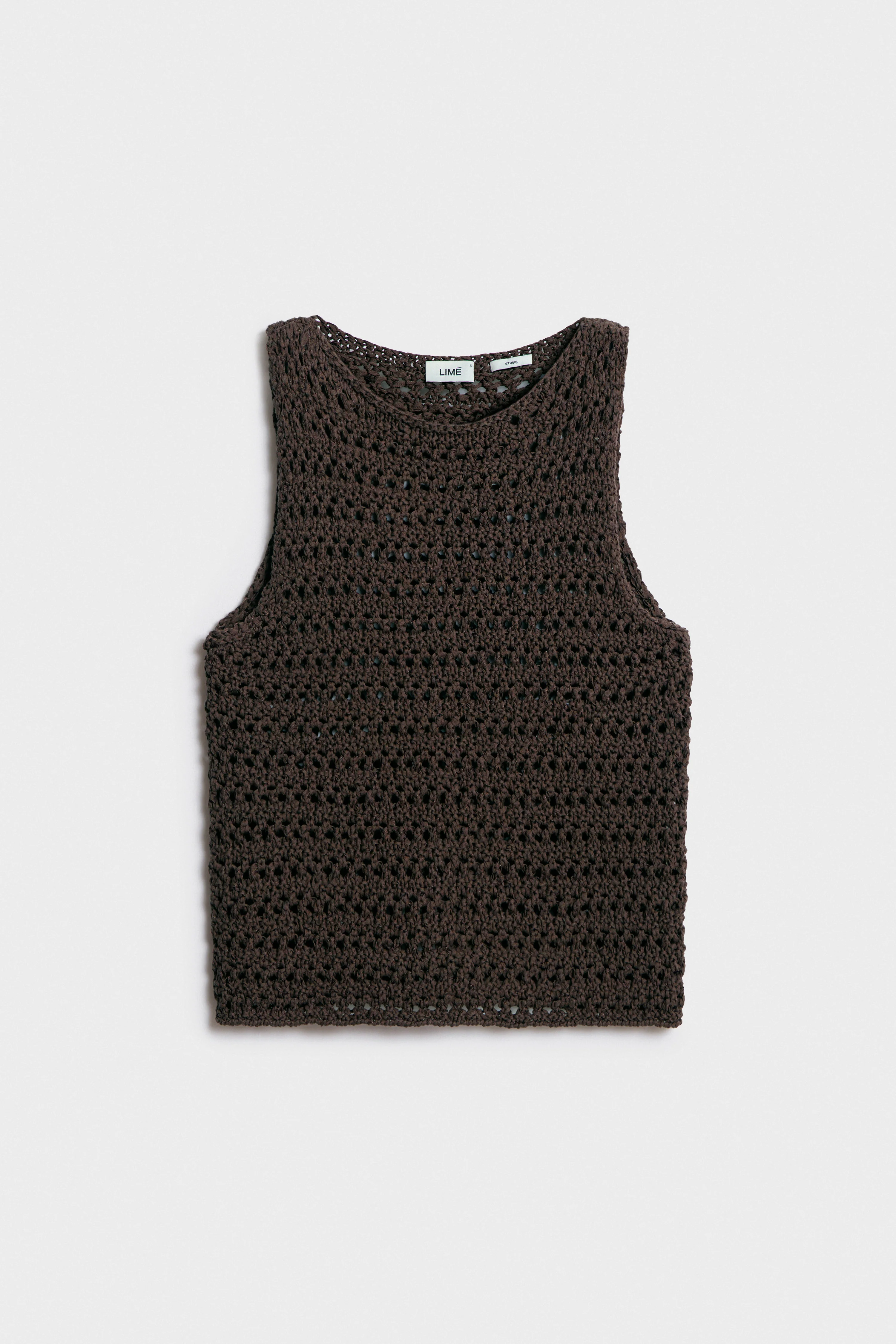 CROCHET-LOOK COTTON TOP - Image 4