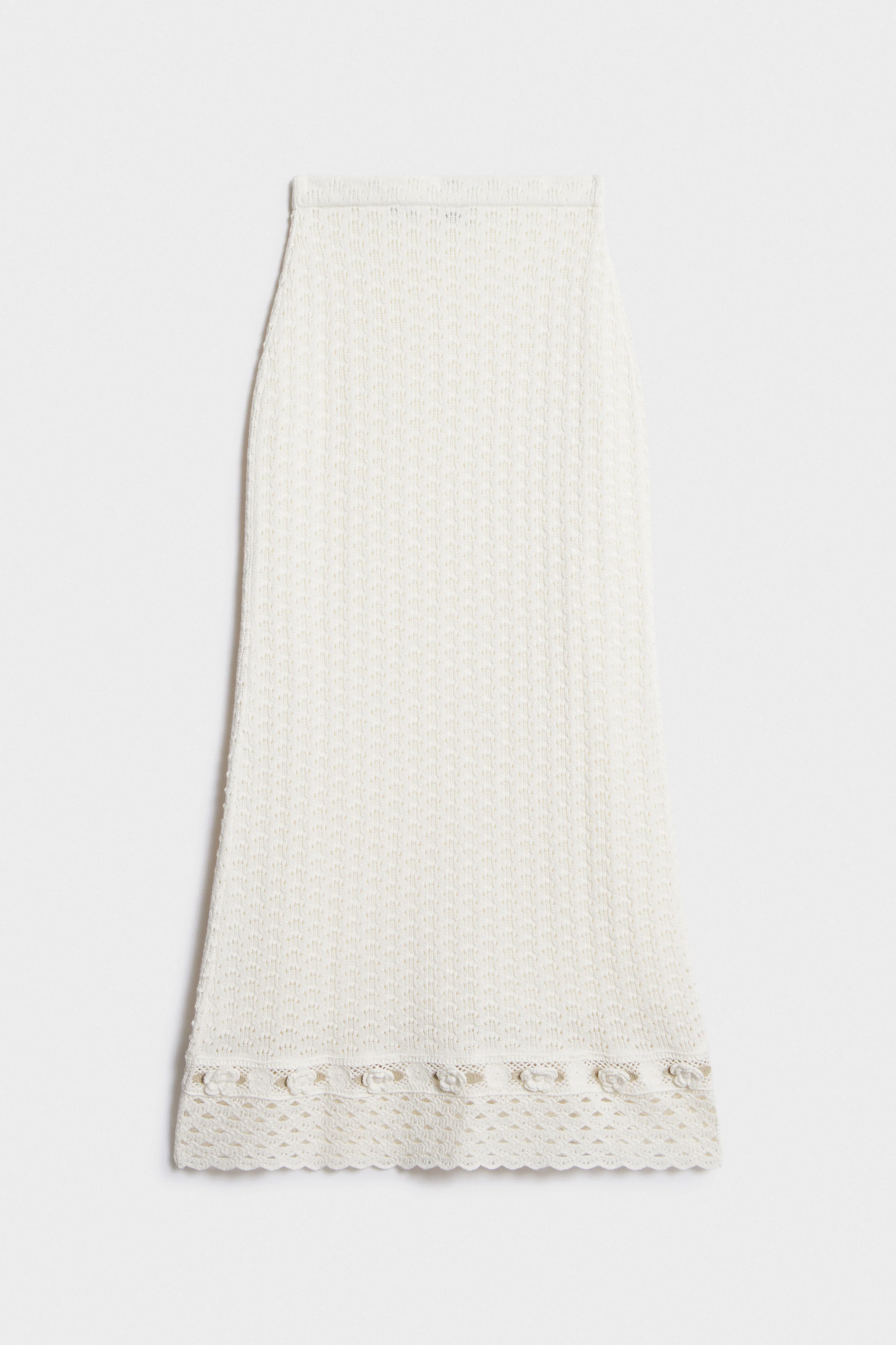 CROCHET-LOOK KNIT SKIRT - Image 6