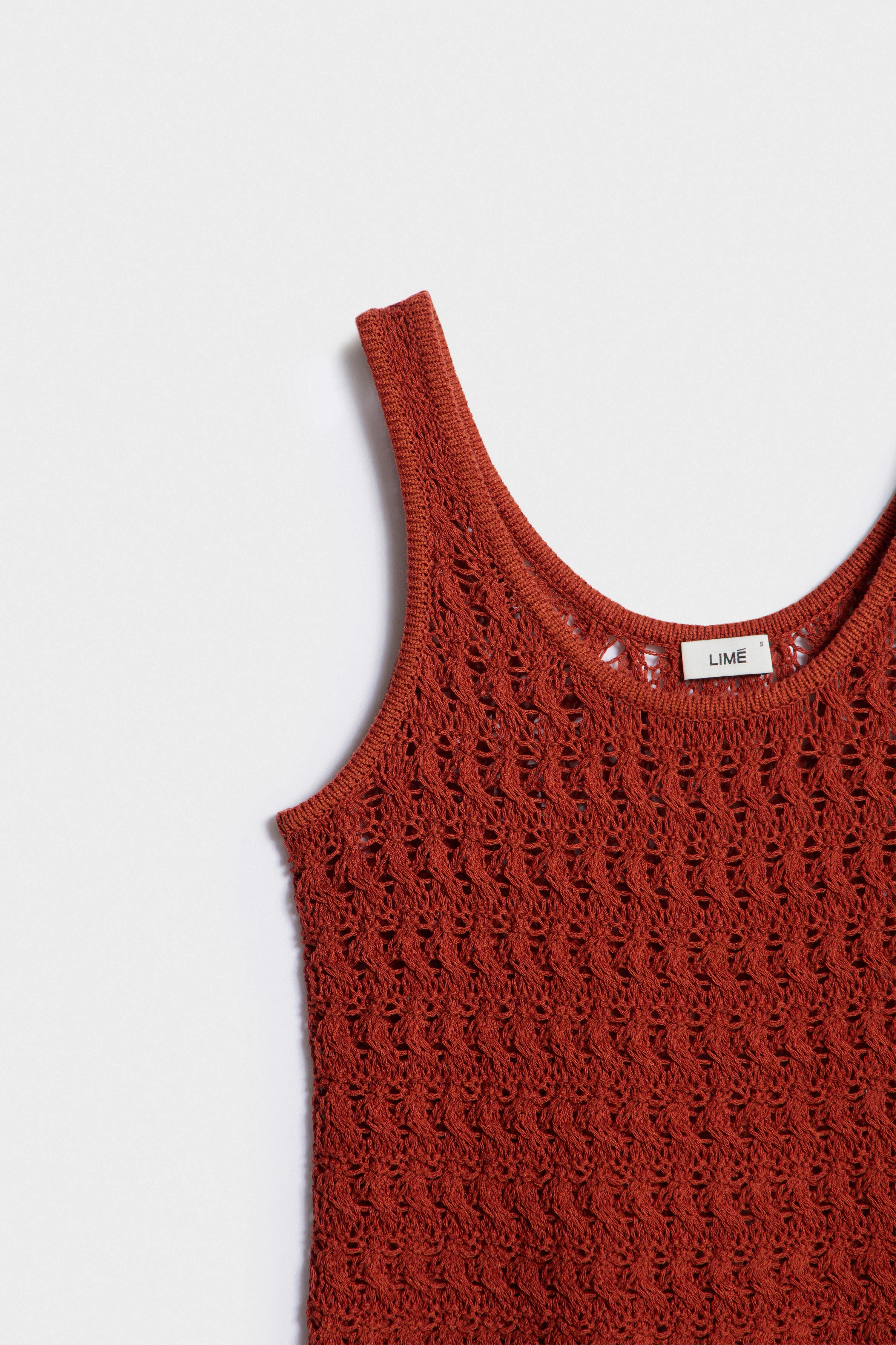CROCHET-LOOK LINEN-BLEND TOP - Image 7