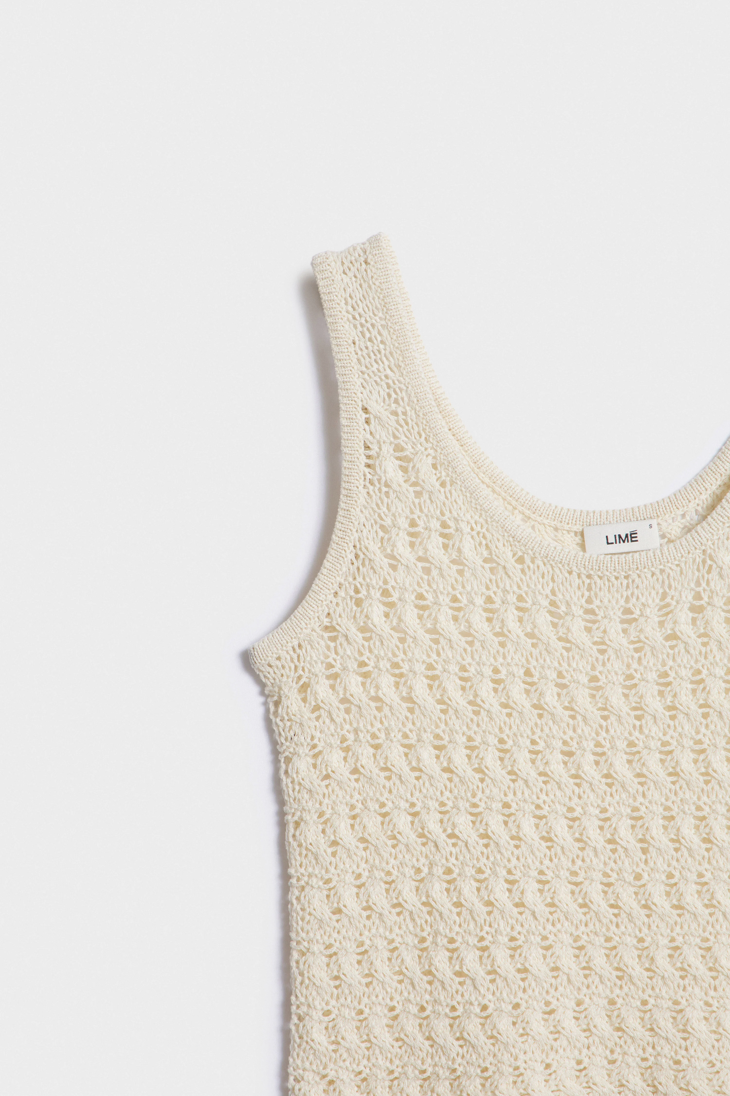 CROCHET-LOOK LINEN-BLEND TOP - Image 6