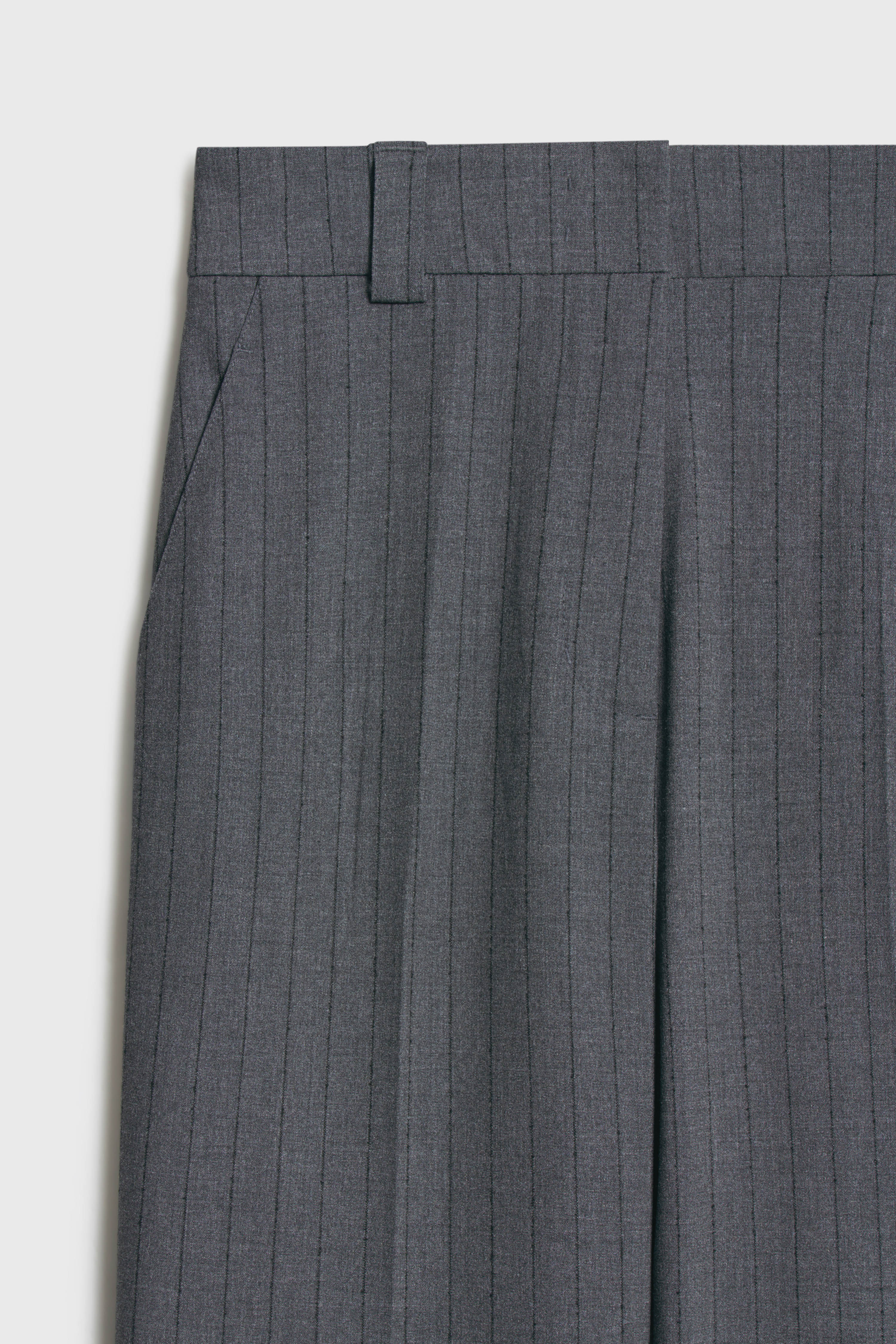 CROPPED CARROT FIT TROUSERS WITH CREASES - Image 7