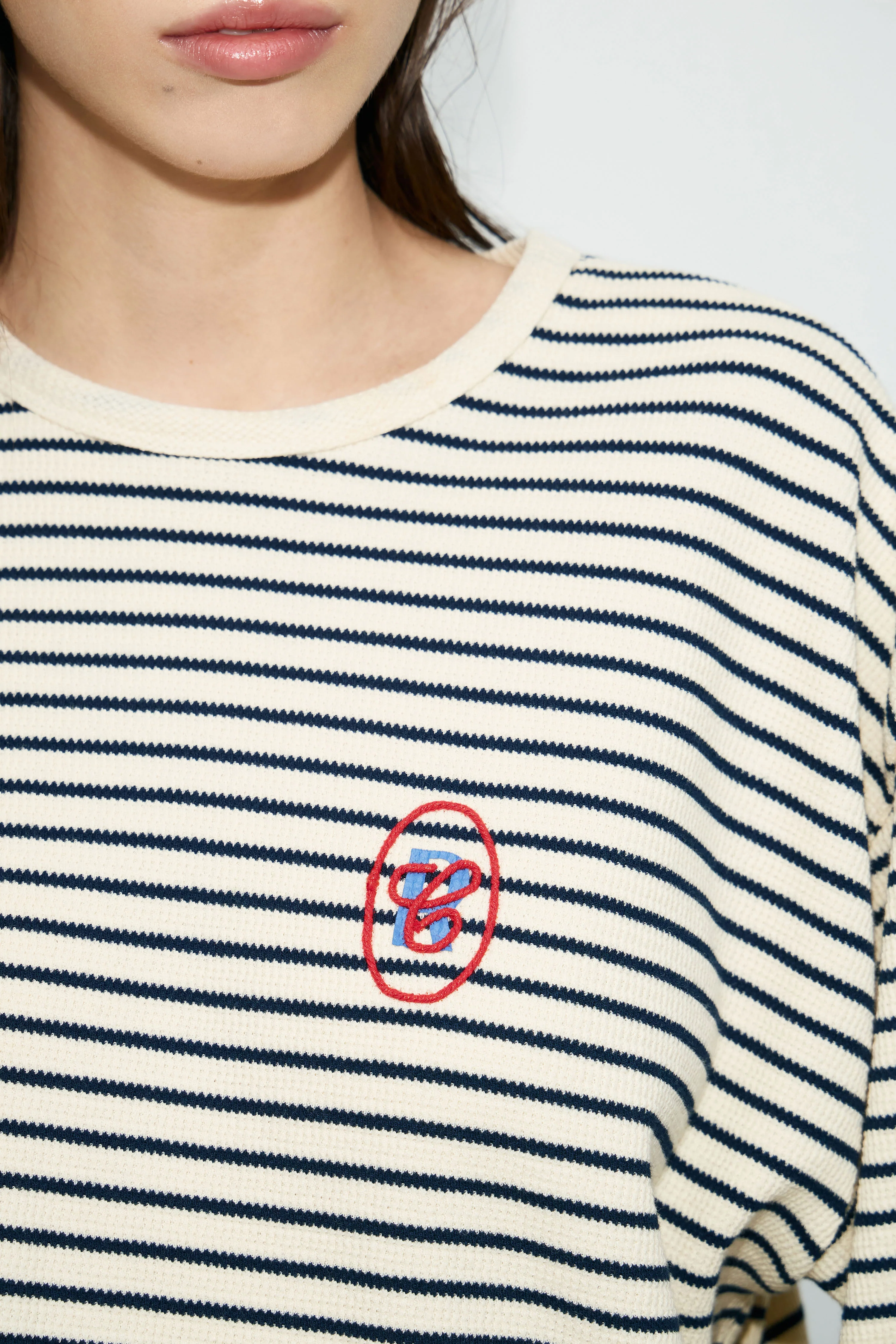CROPPED COTTON-BLEND T-SHIRT - Image 2