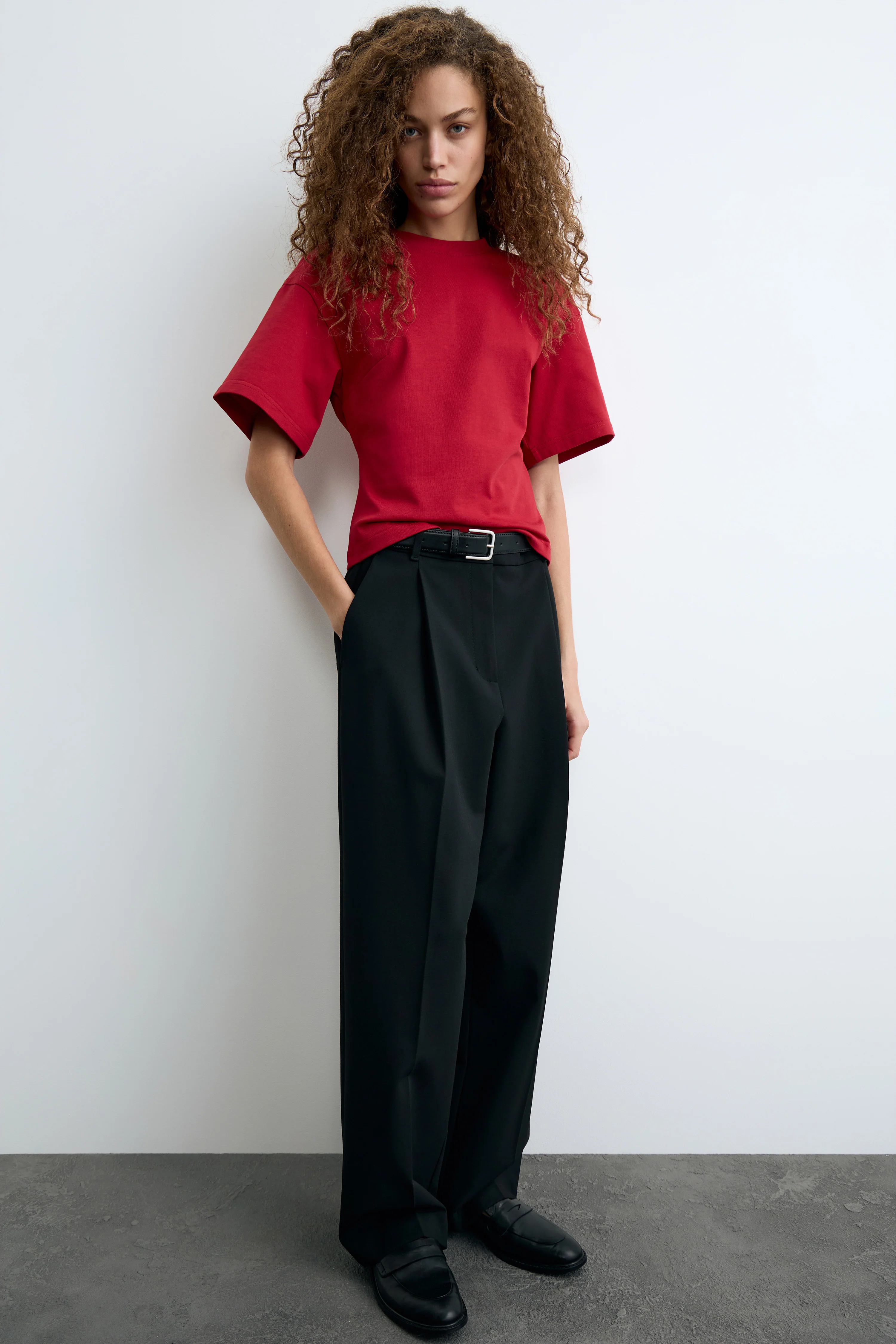 DEFINED-WAIST COTTON T-SHIRT - Image 2