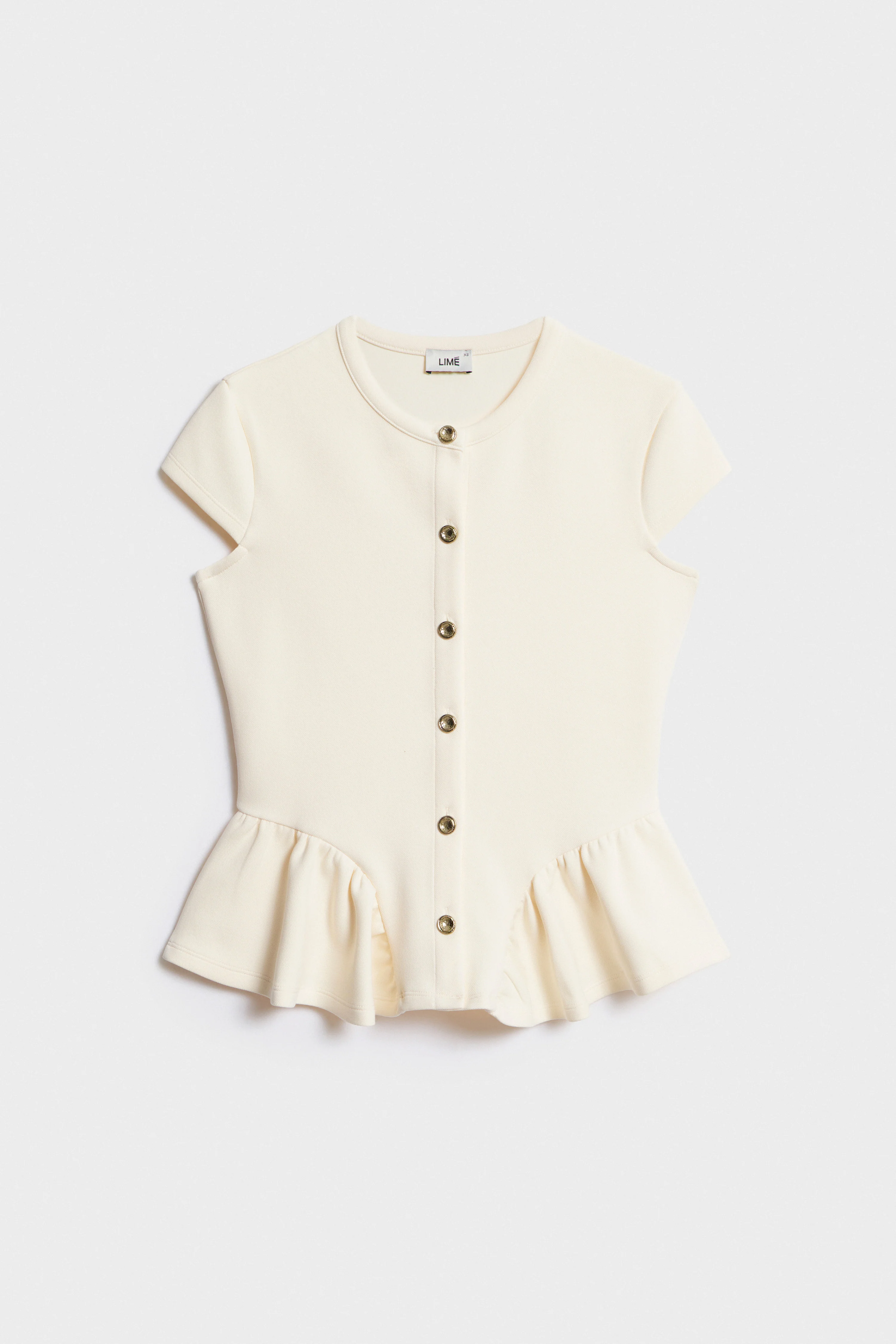 DEFINED-WAIST TOP WITH PEPLUM - Image 4