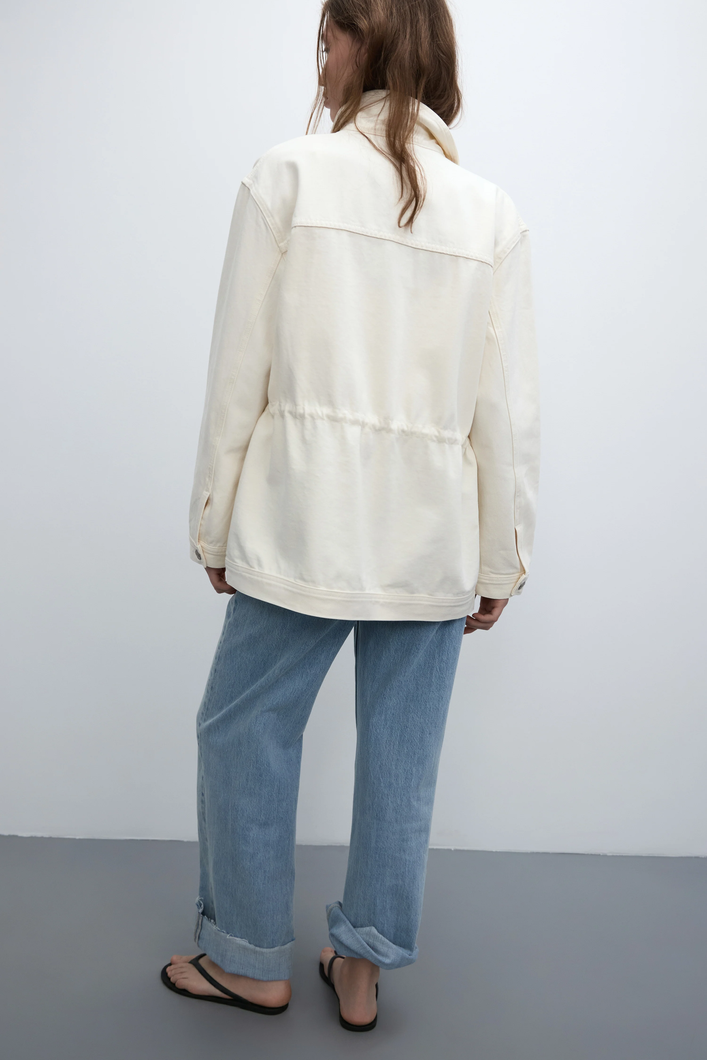 DENIM CARGO JACKET - Image 9