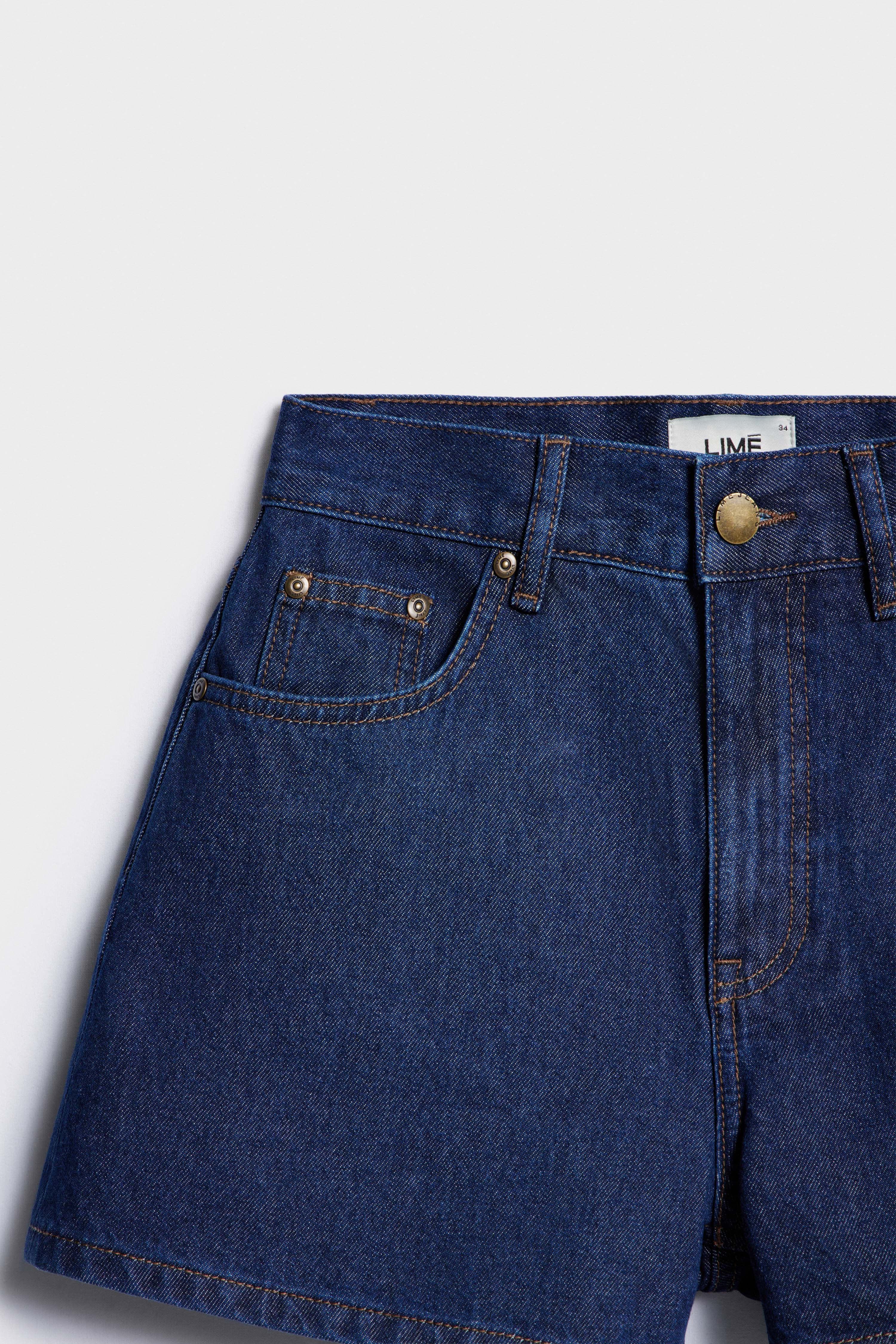 DENIM COTTON-LYOCELL MINI SHORTS - Image 8