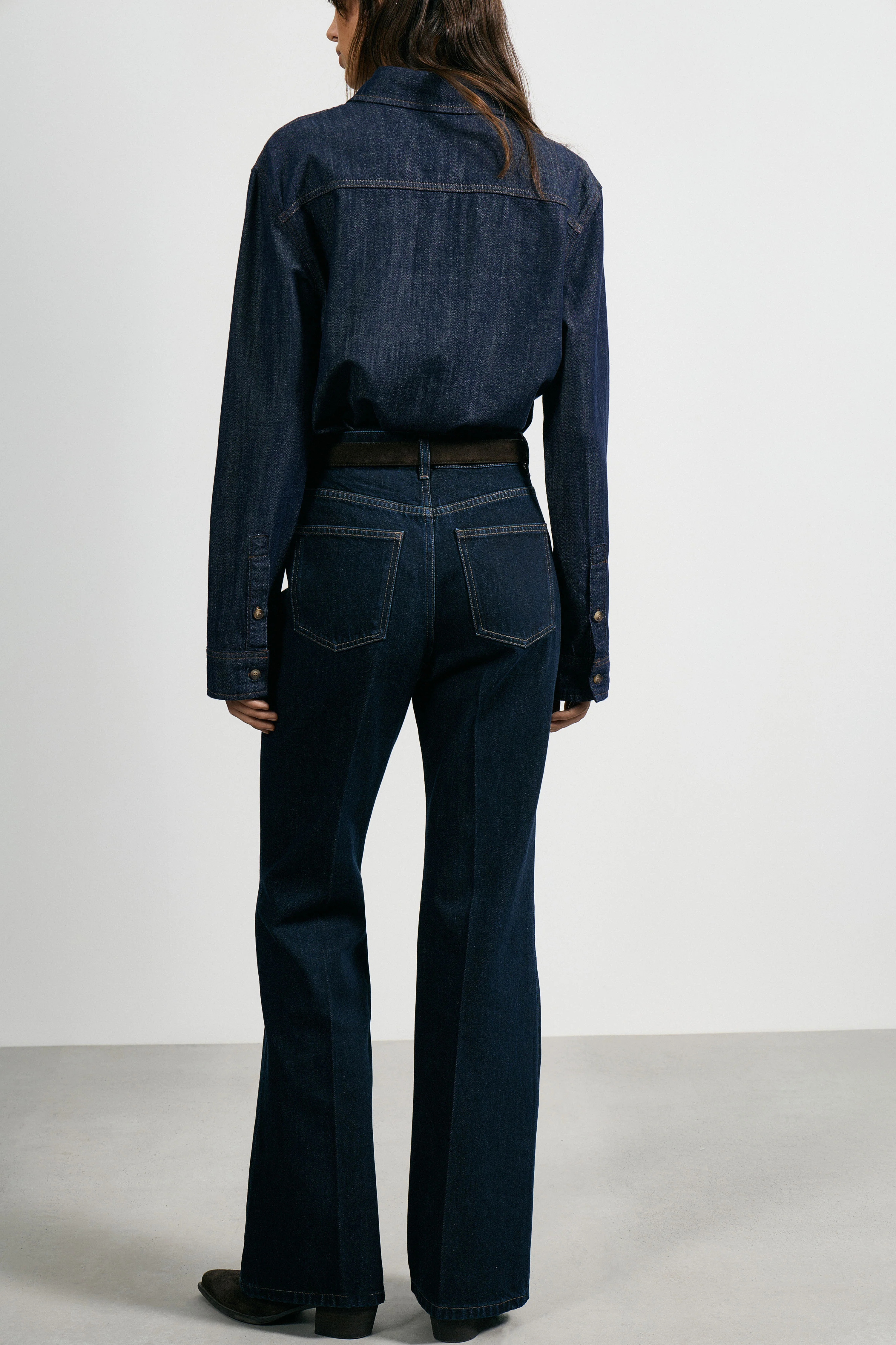 DENIM STRAIGHT FIT SHIRT - Image 5