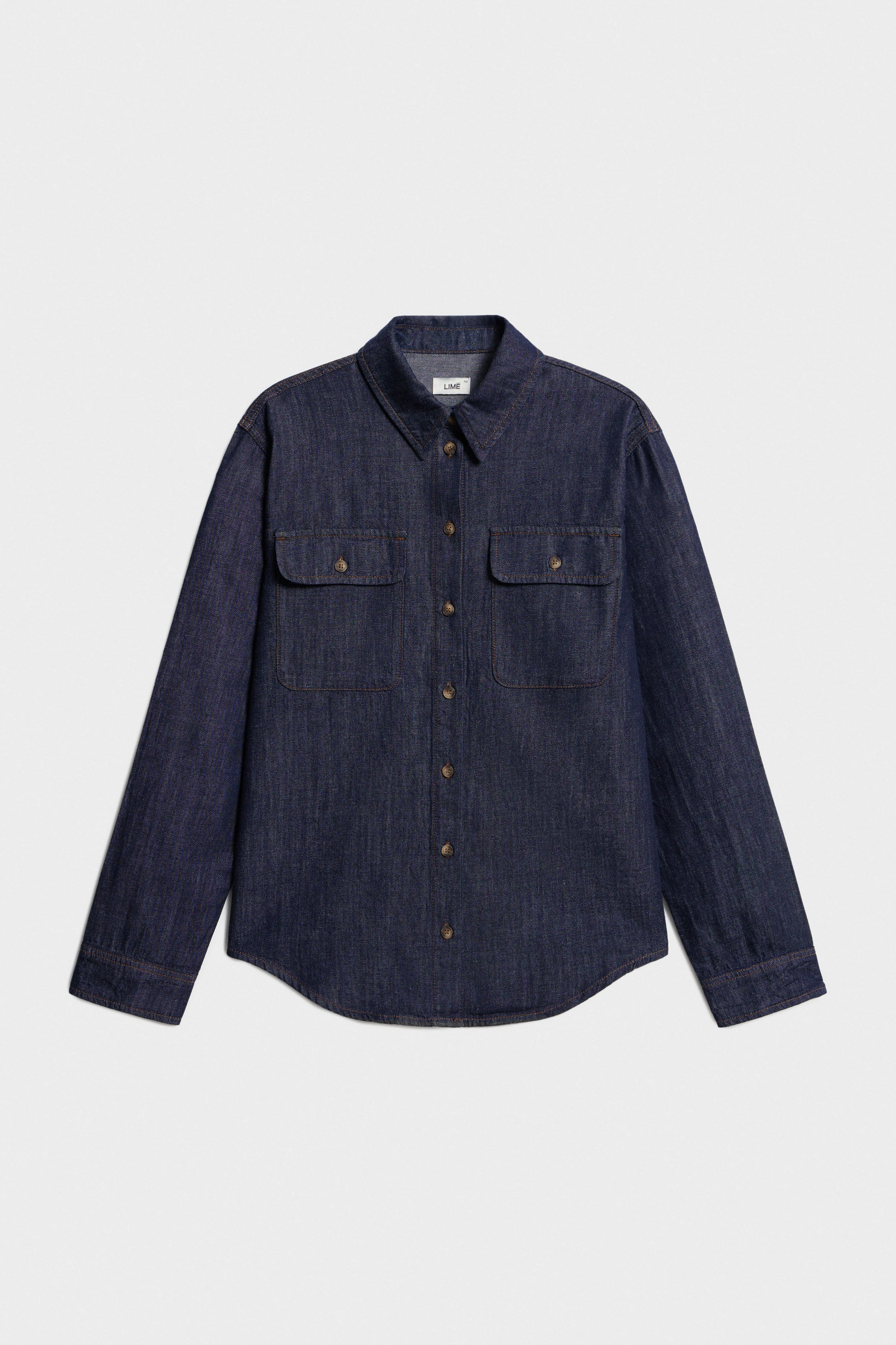 DENIM STRAIGHT FIT SHIRT - Image 6