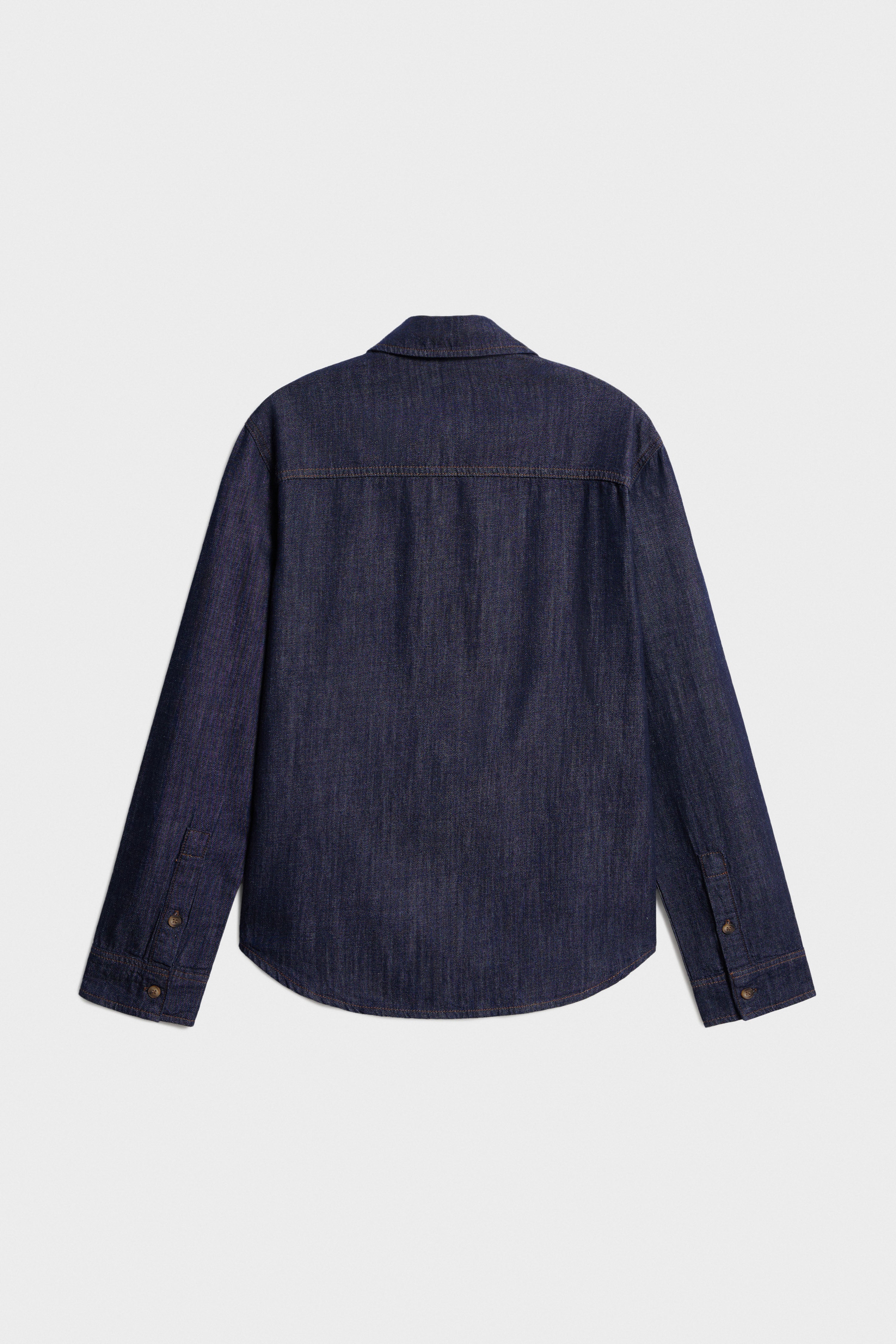 DENIM STRAIGHT FIT SHIRT - Image 7
