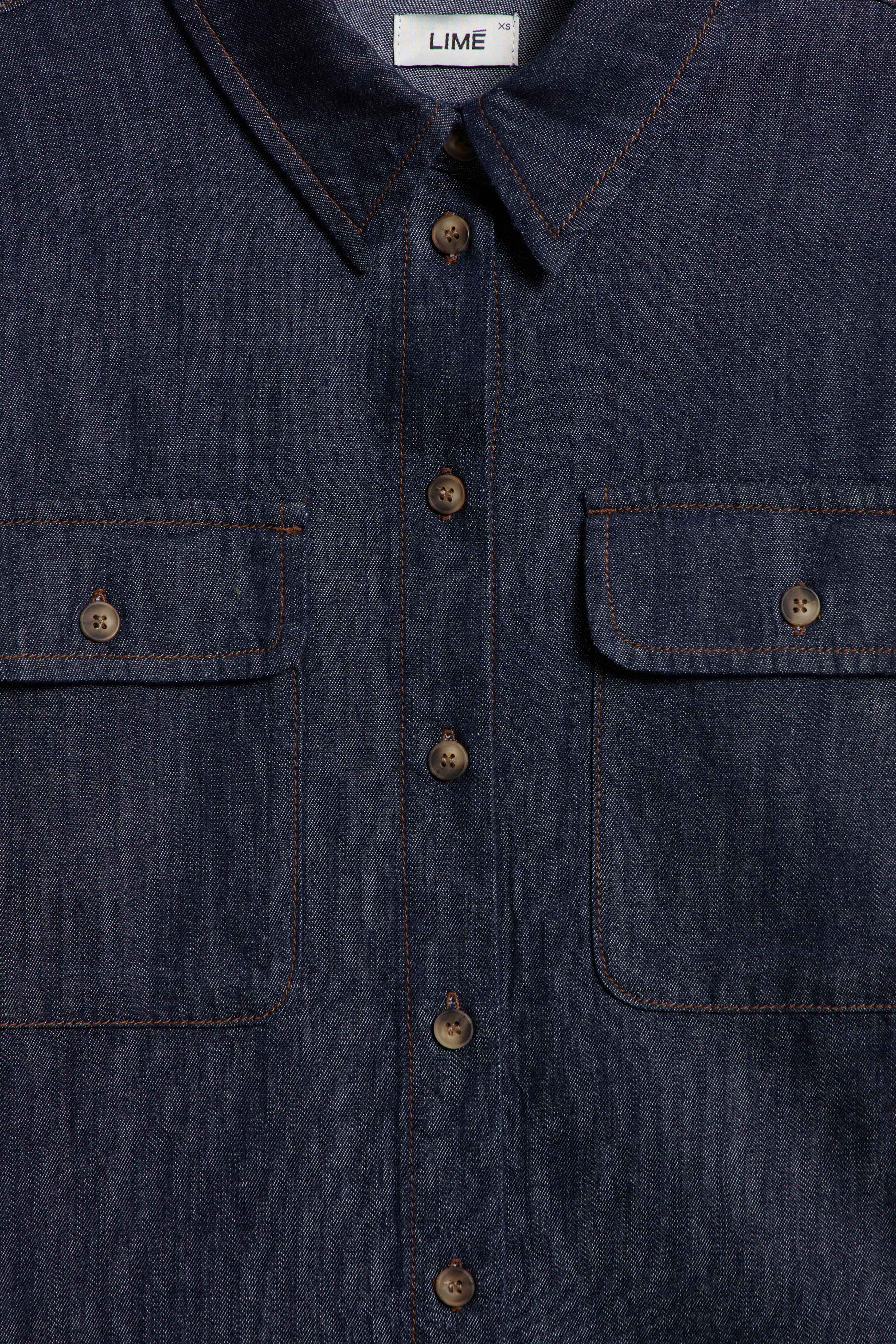DENIM STRAIGHT FIT SHIRT - Image 8