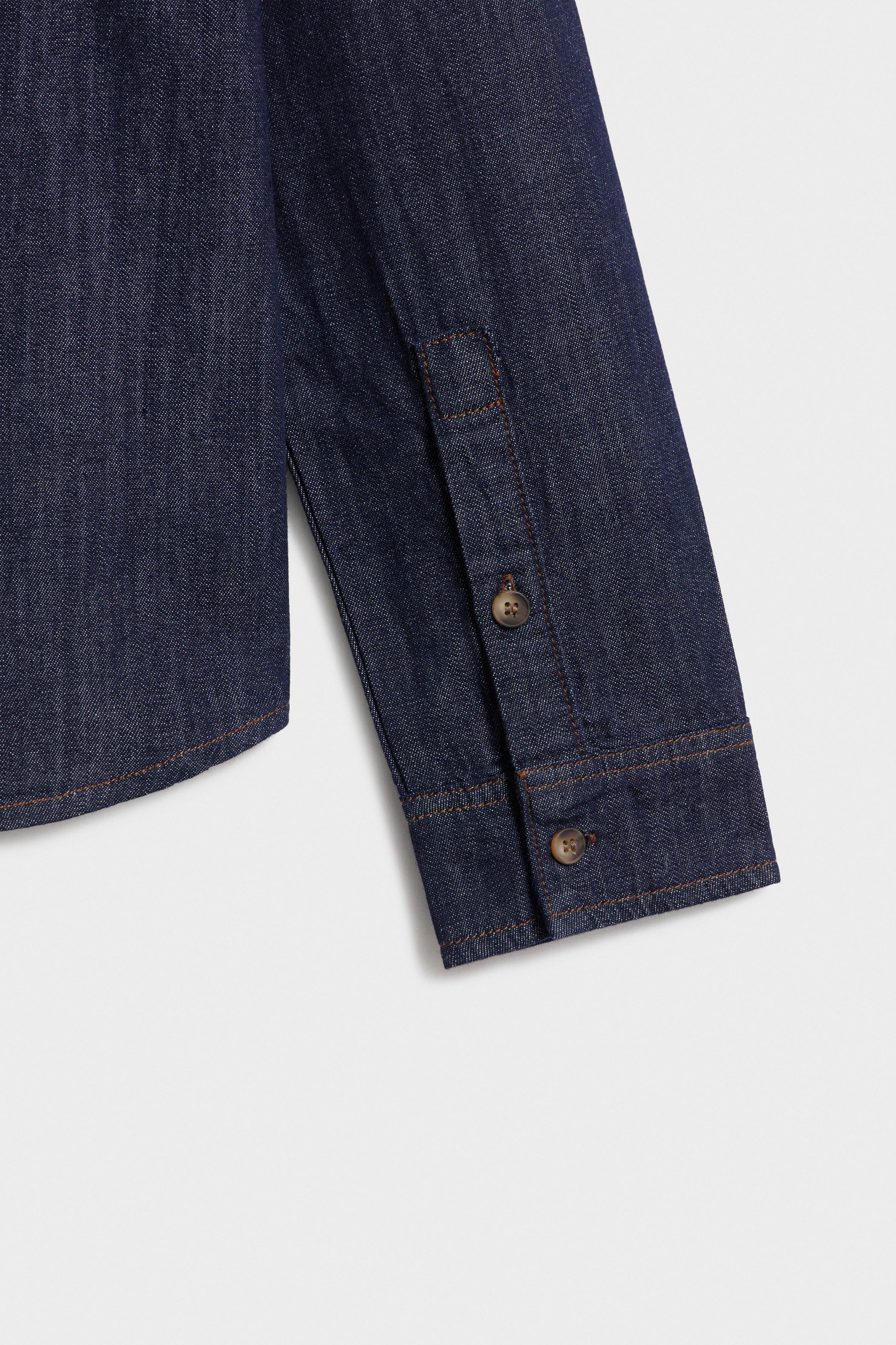 DENIM STRAIGHT FIT SHIRT - Image 9