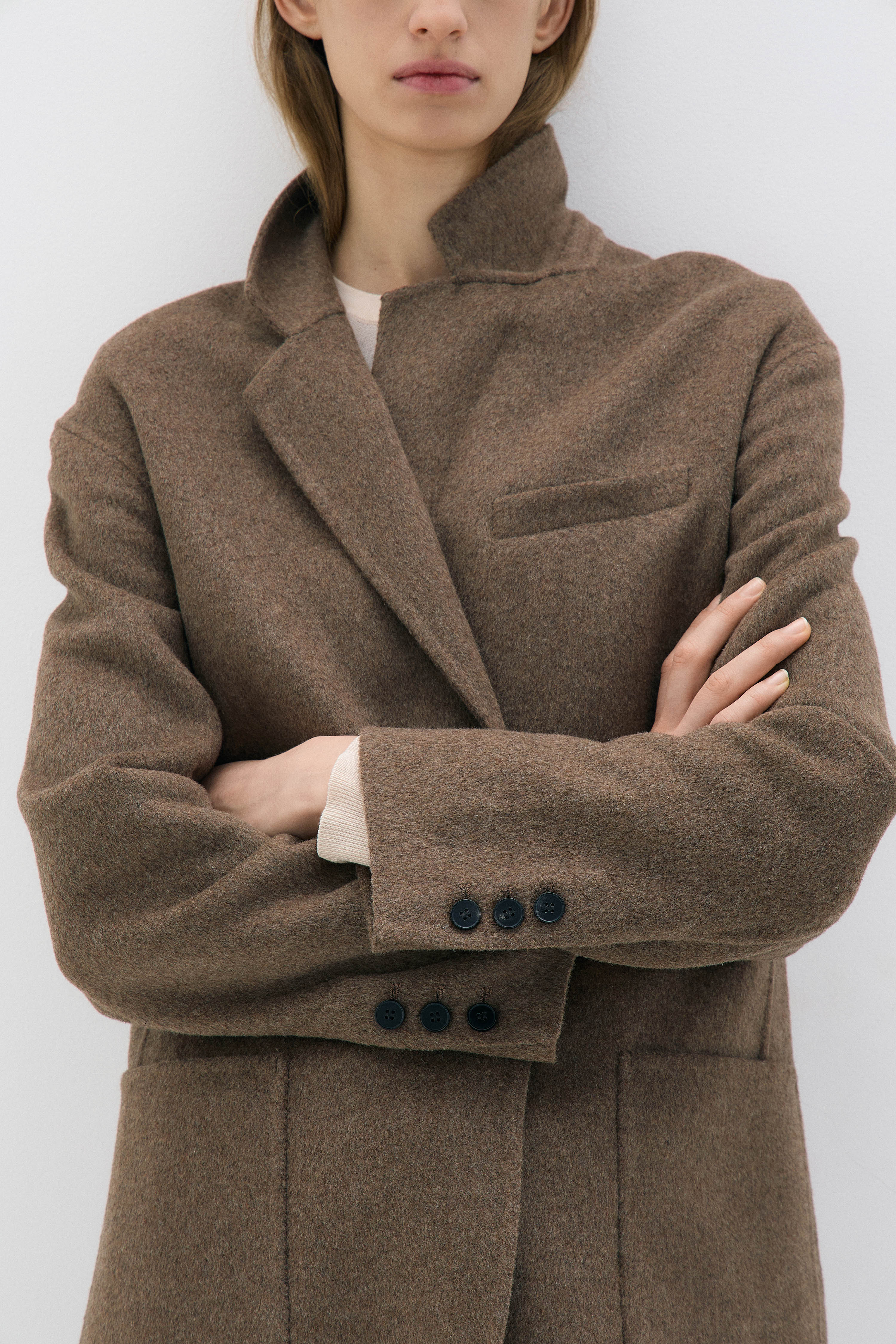 DOUBLE-FACED WOOL BLAZER - Image 3