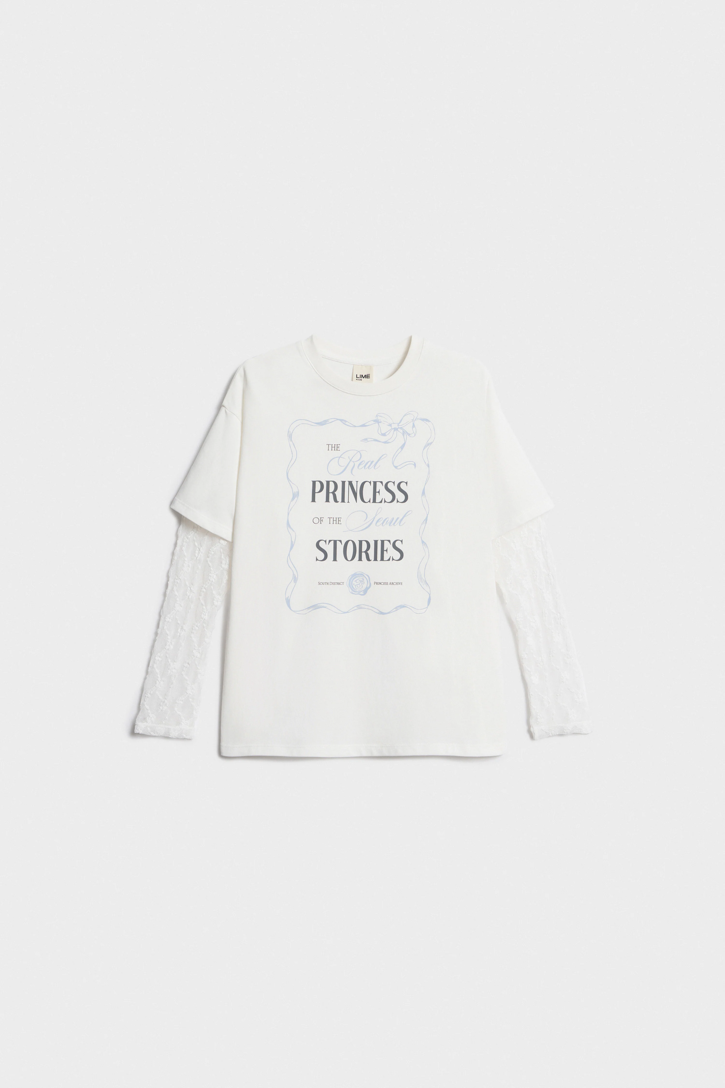 DOUBLE-LAYERED LONG-SLEEVE T-SHIRT - Image 5
