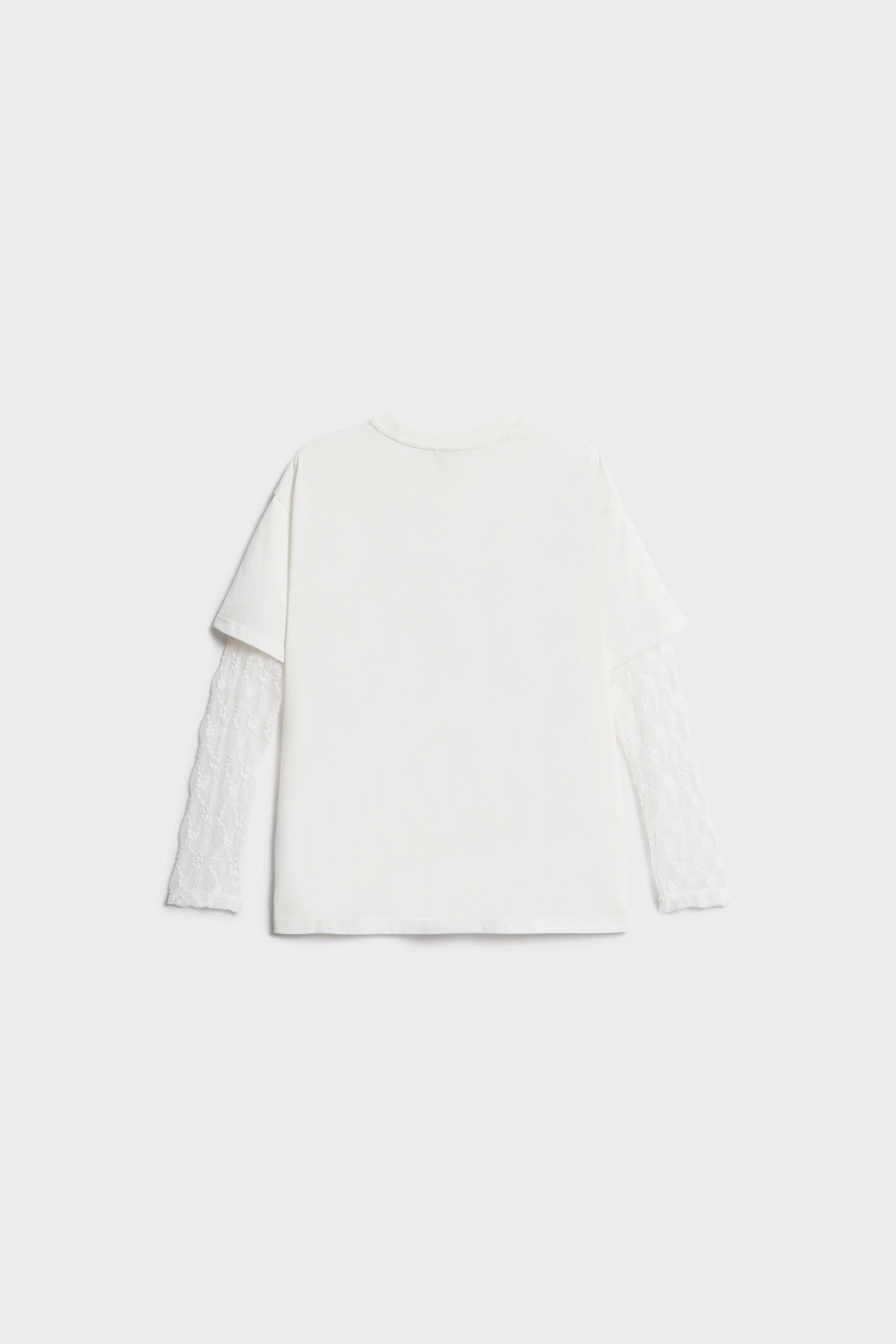 DOUBLE-LAYERED LONG-SLEEVE T-SHIRT - Image 6