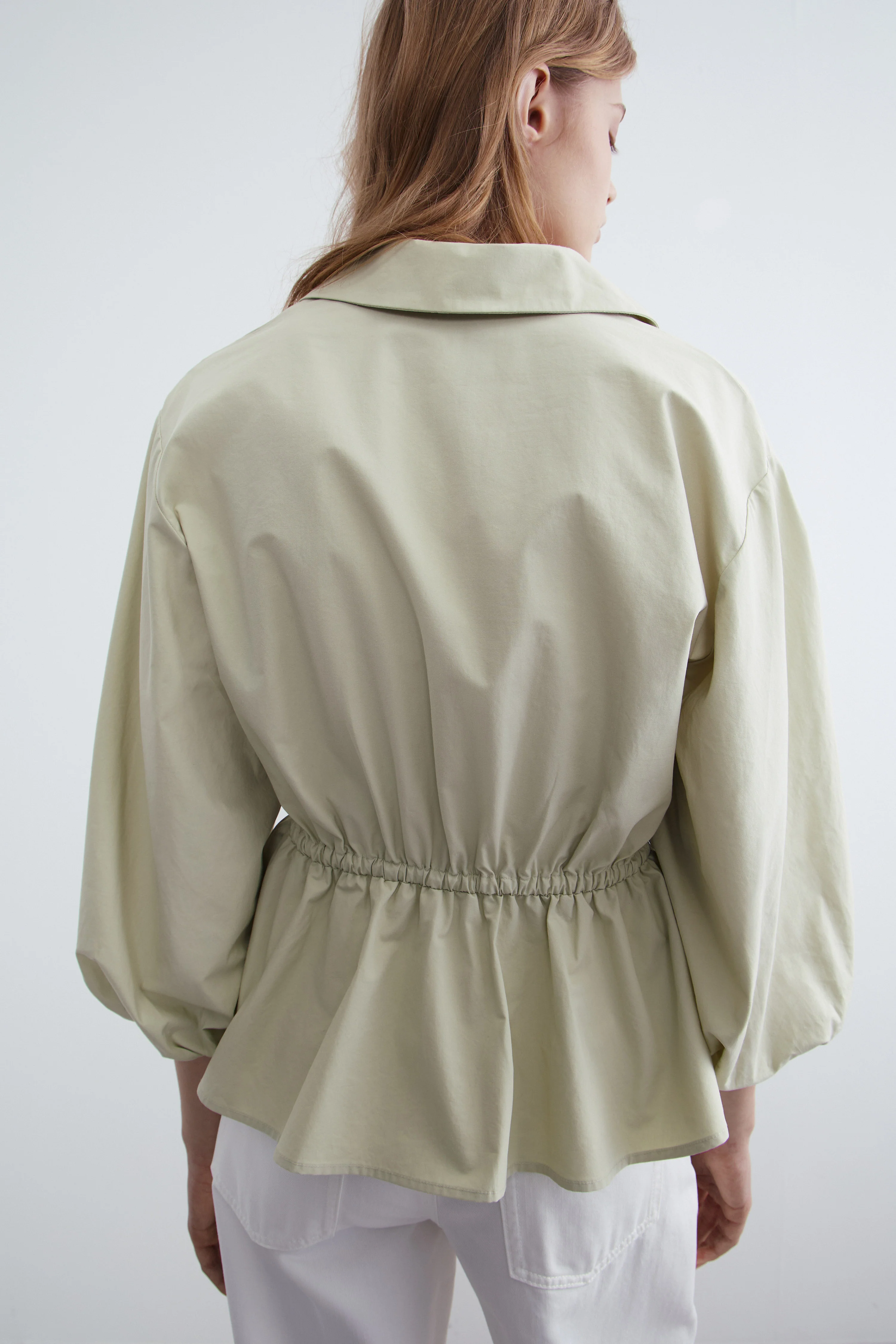 DRAPED COTTON BLOUSE - Image 4