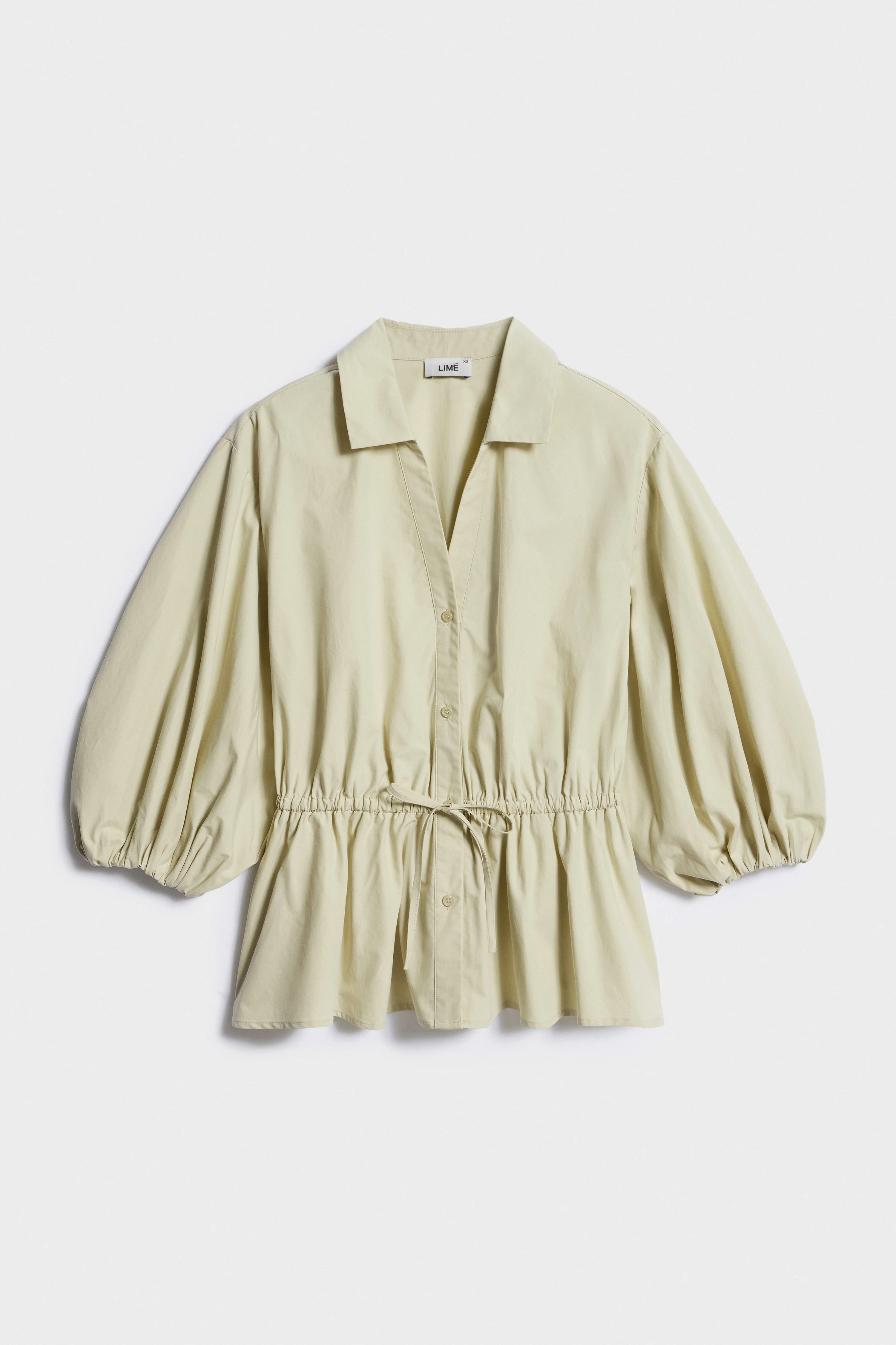 DRAPED COTTON BLOUSE - Image 5