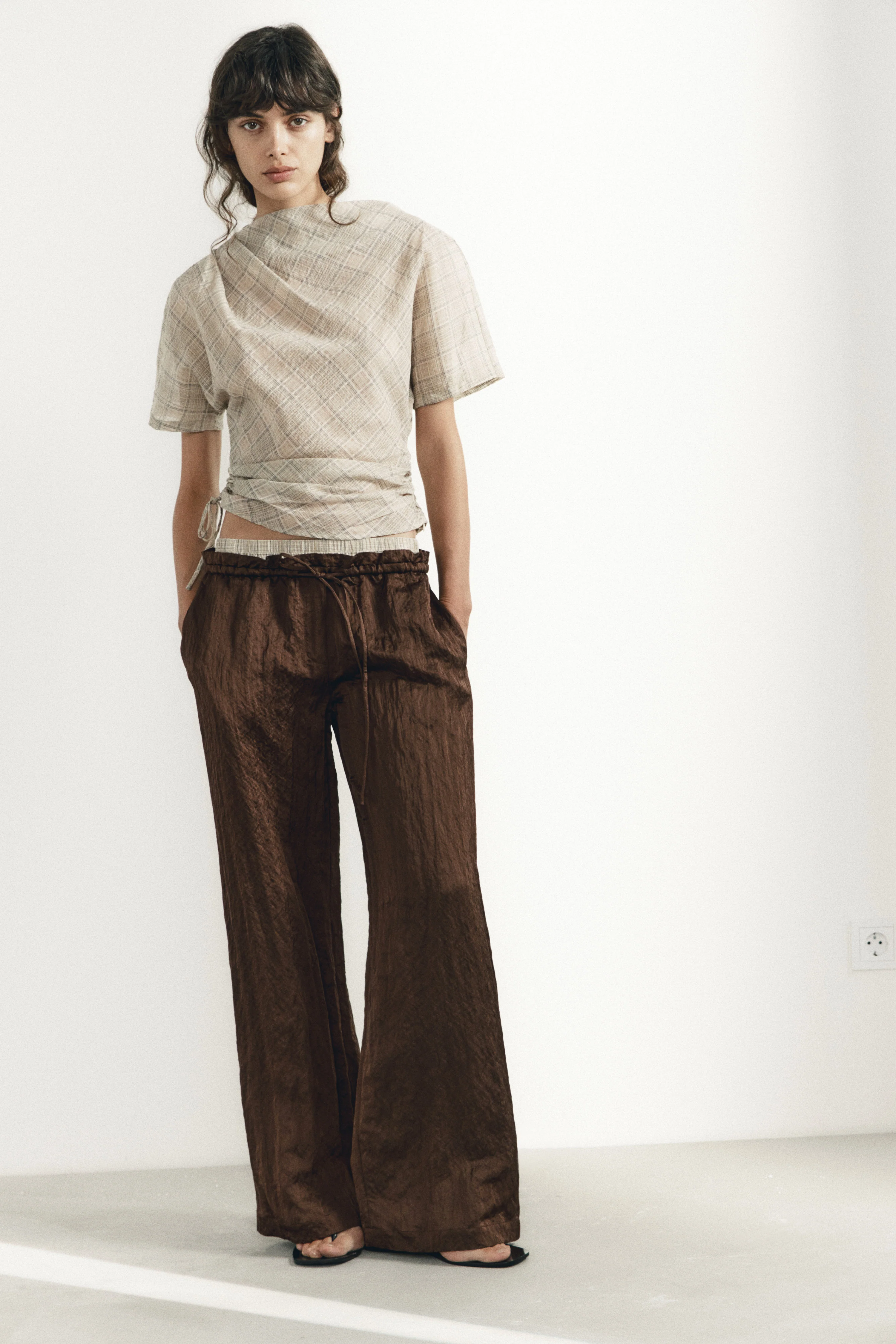 DRAPED COTTON TOP - Image 3