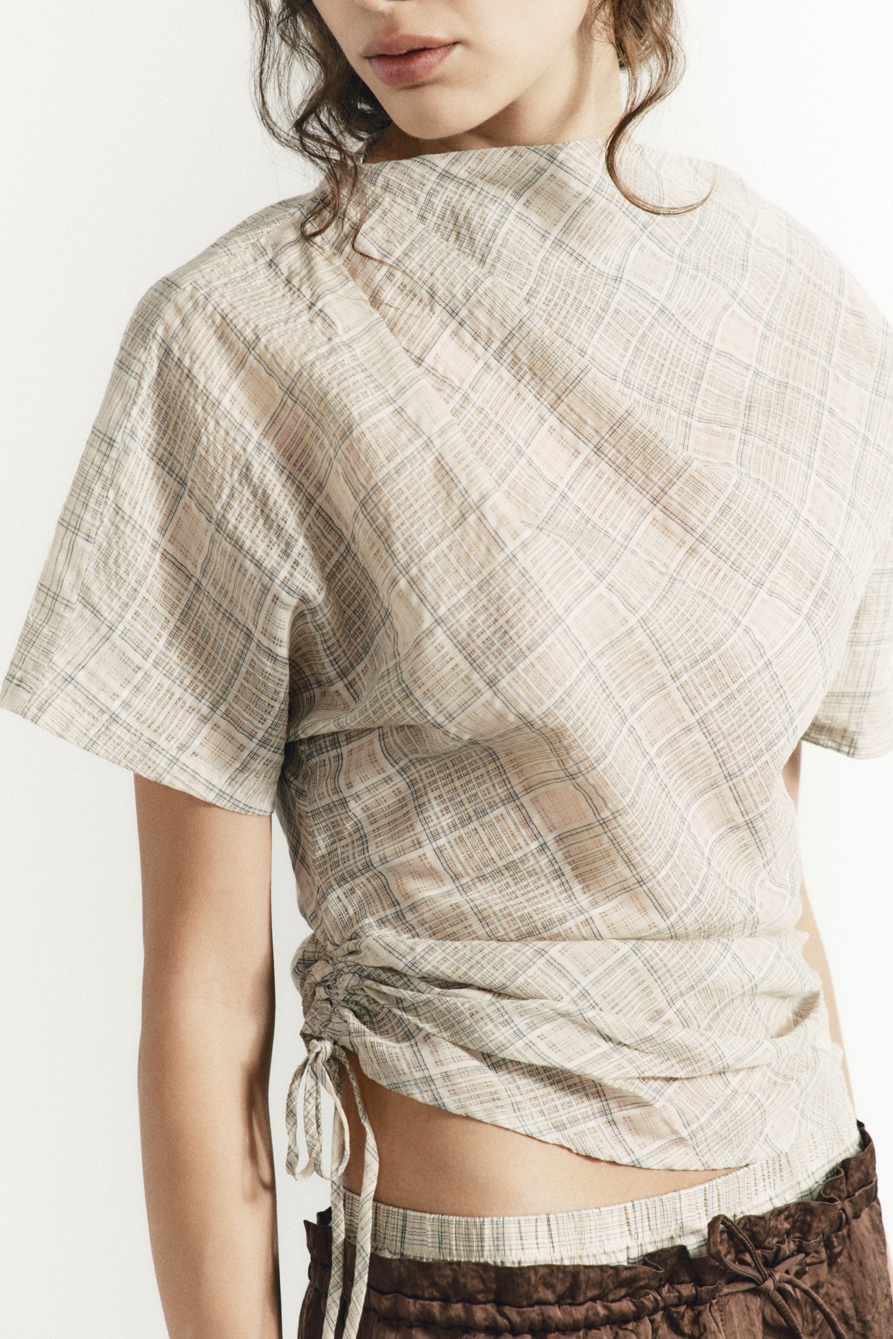 DRAPED COTTON TOP - Image 4